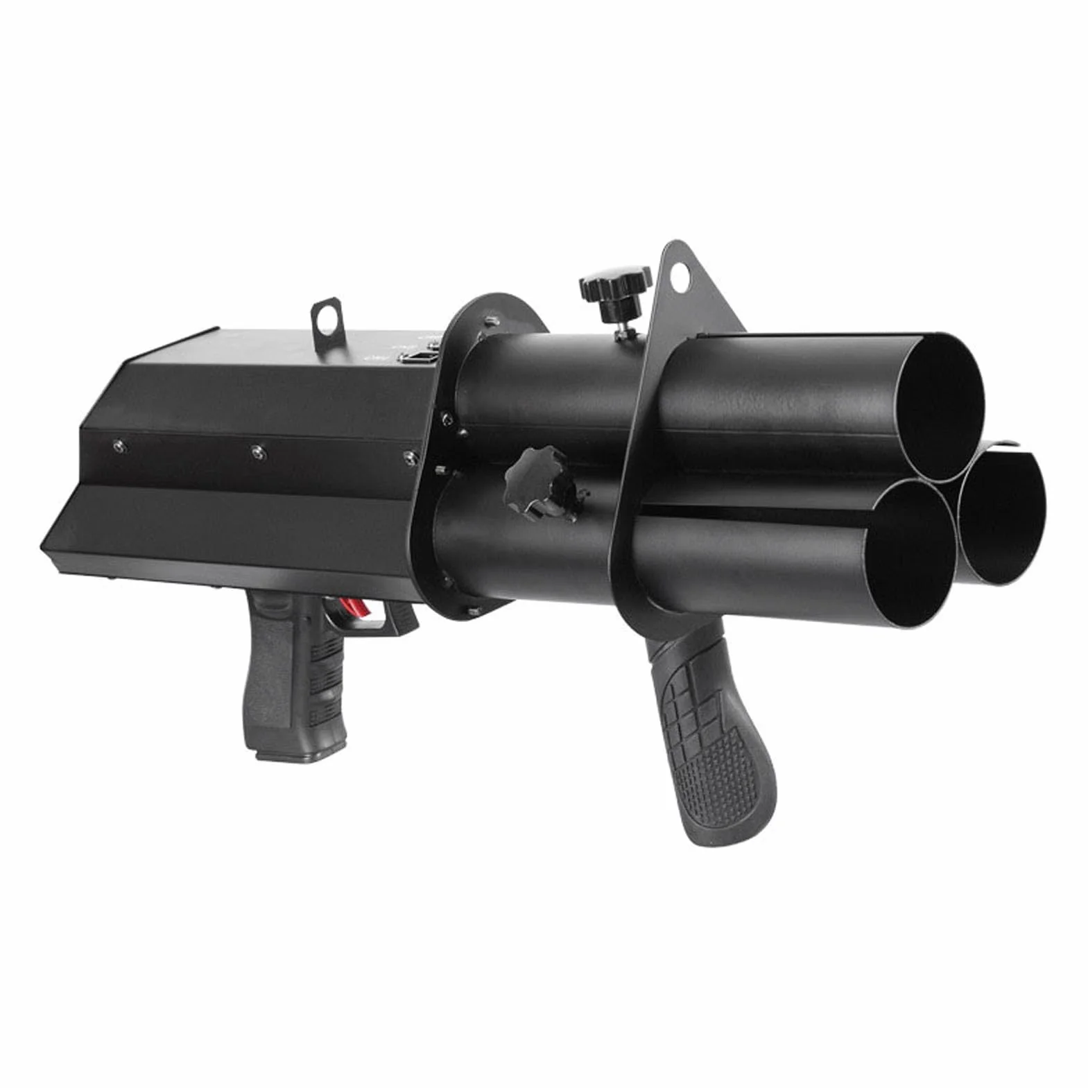 Macchina Cannone per Coriandoli A 3 Colpi, Lancia Coriandoli, Ricaricabile(Color:Senza luci LED)