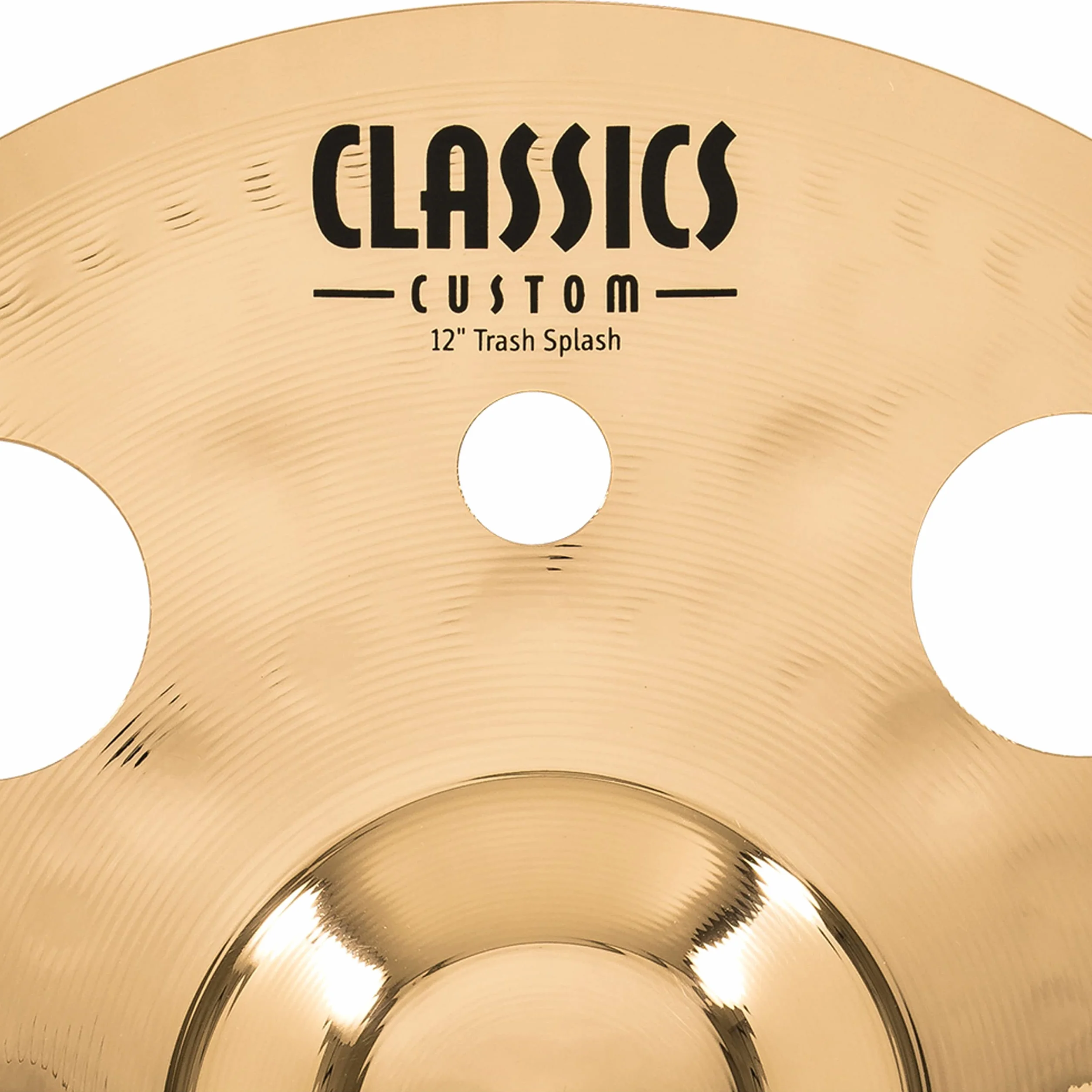 Meinl Cymbals Classics Custom Brilliant Piatto Trash Splash 12 pollici (30,48cm) per Batteria - Bronzo B12, Finitura Brillante, Prodotto in Germania (CC12TRS-B)