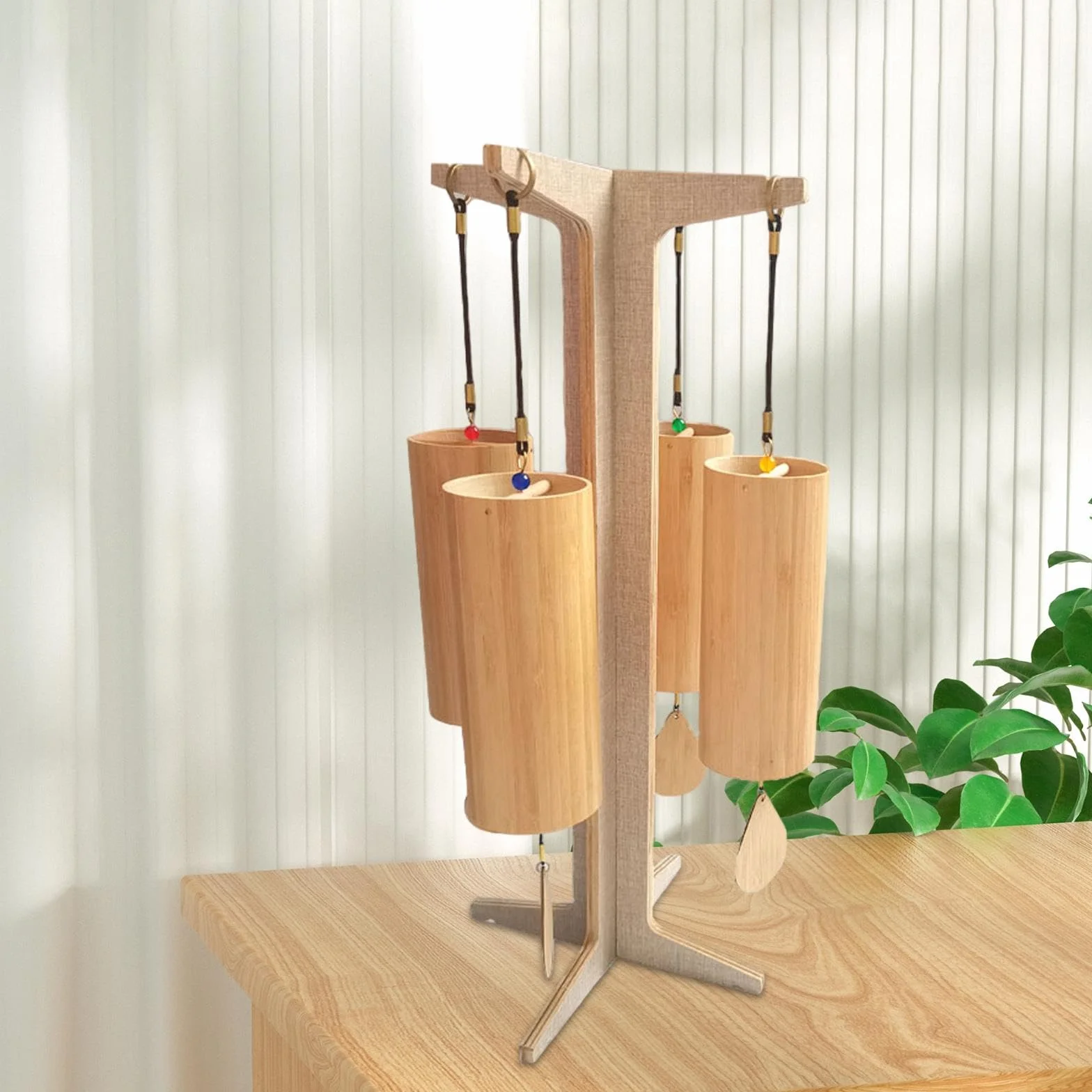 Supporto per Carillon, Supporto per Bersaglio Gong, Supporto Professionale per Carillon a in Legno, Porta Carillon per Meditazione, Sala Da Tè, Style a
