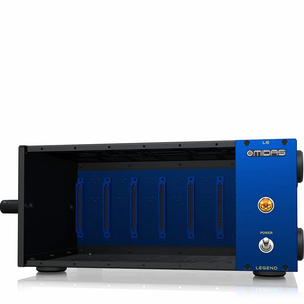 Midas LEGEND L6 Chassis portatile serie 500 per 6 moduli con routing audio e kit di montaggio su rack