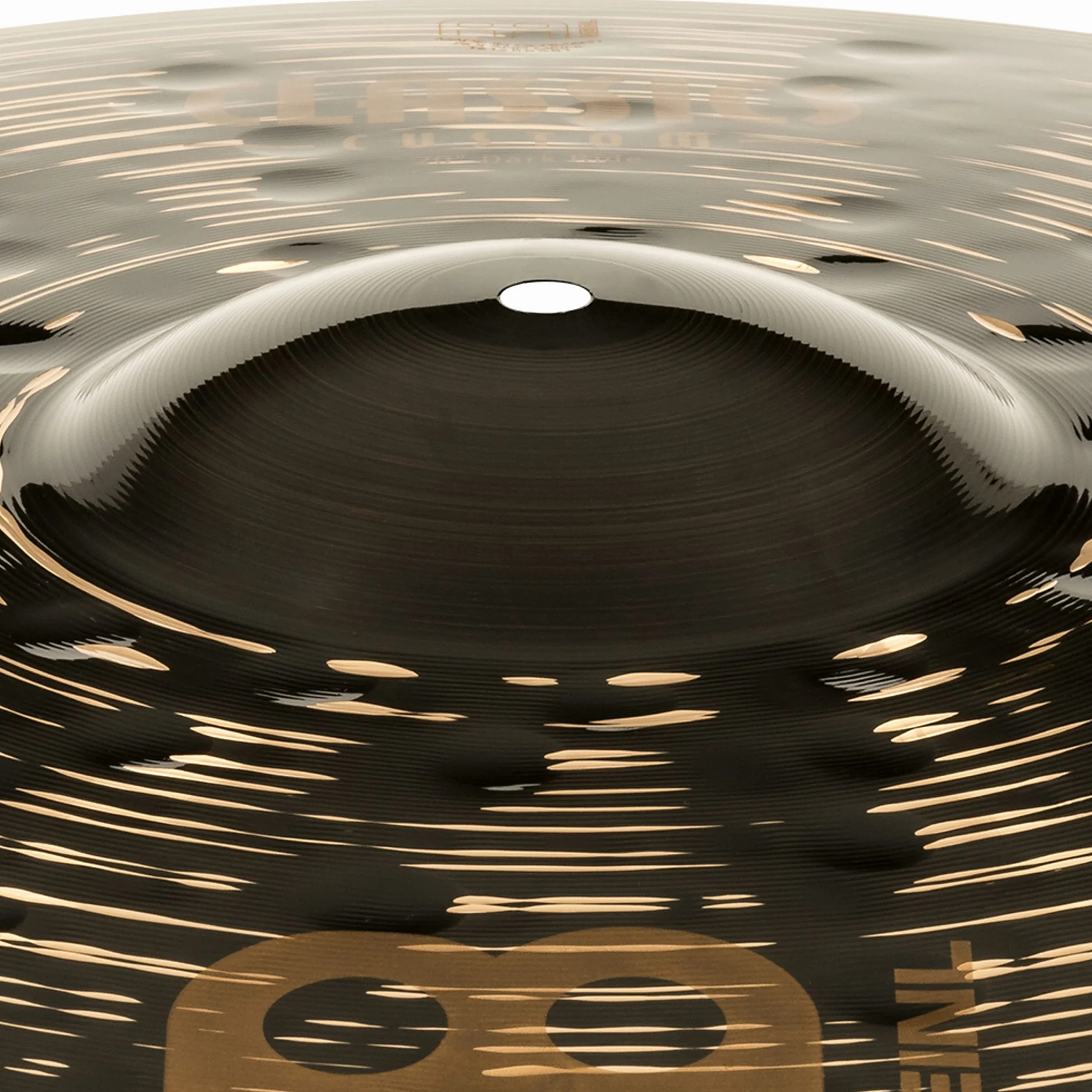 Meinl Cymbals Classics Custom Dark Piatto Ride 20 pollici (50,80cm) per Batteria - Bronzo B12, Finitura Scura, Prodotto in Germania (CC20DAR)
