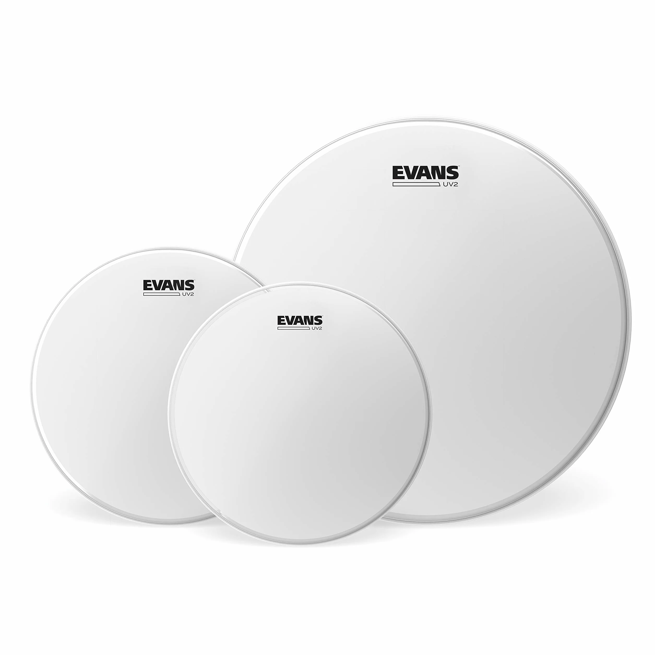 Evans UV2 Coated, Confezione di Pelli per Tom Pack, Rock (10", 12", 16")