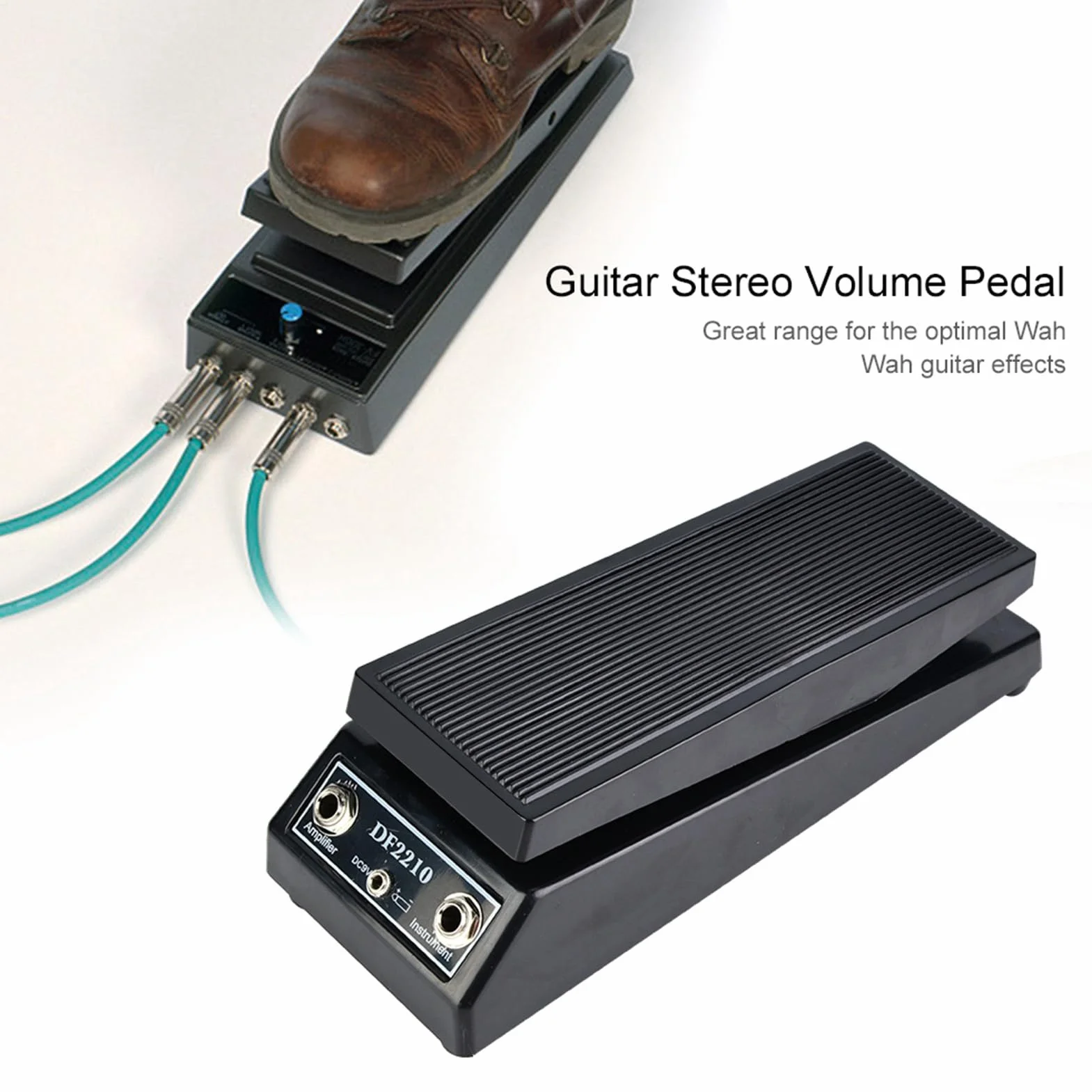 Pedale Wah classico DF2210 per chitarra, effetto Wah vintage con controllo a pedale per chitarristi elettrici e performance dal vivo
