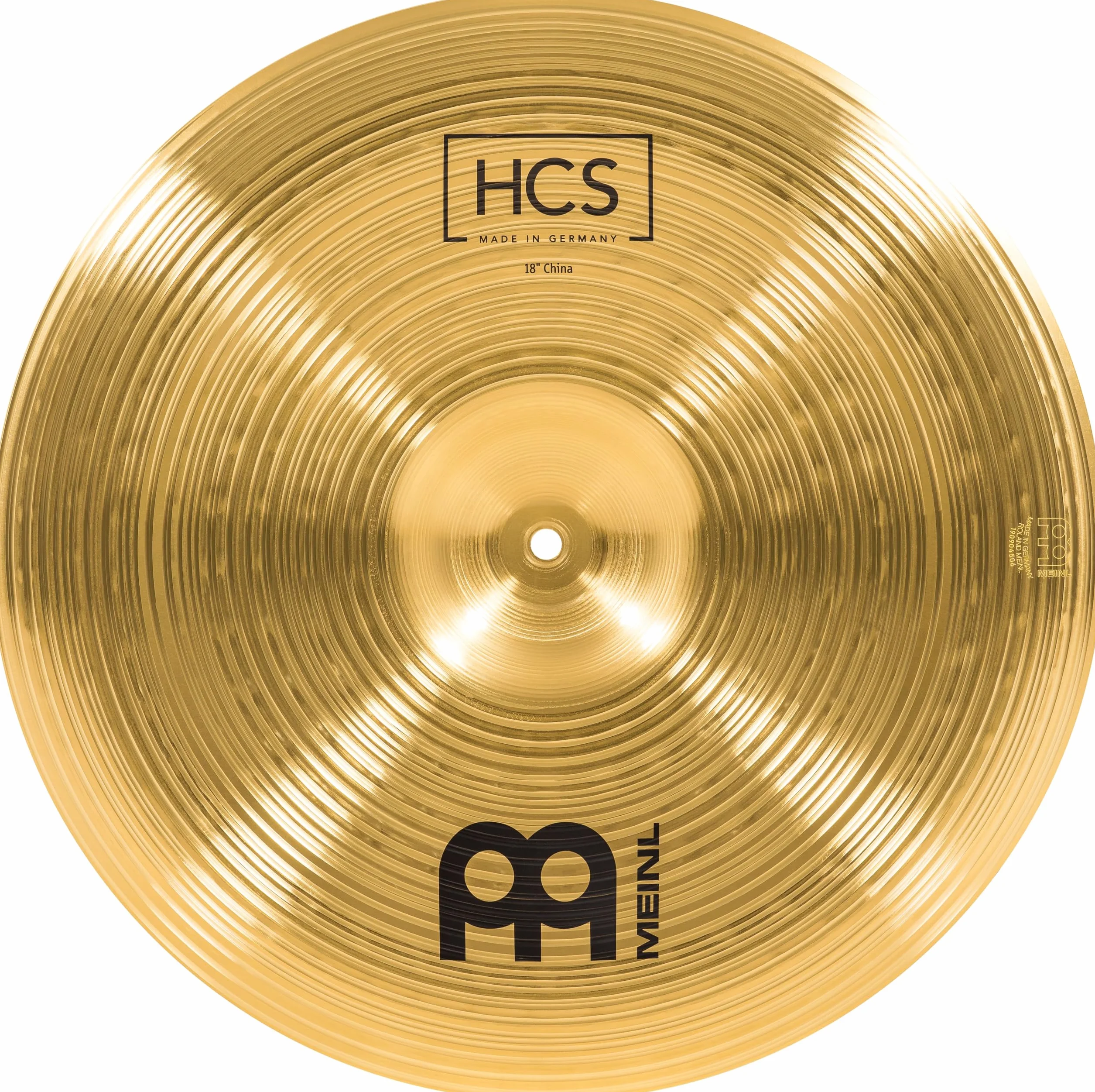Meinl Cymbals HCS piatto China 18 pollici (45,72cm) per Batteria – Finitura Tradizionale Ottone, Made In Germany (HCS18CH)