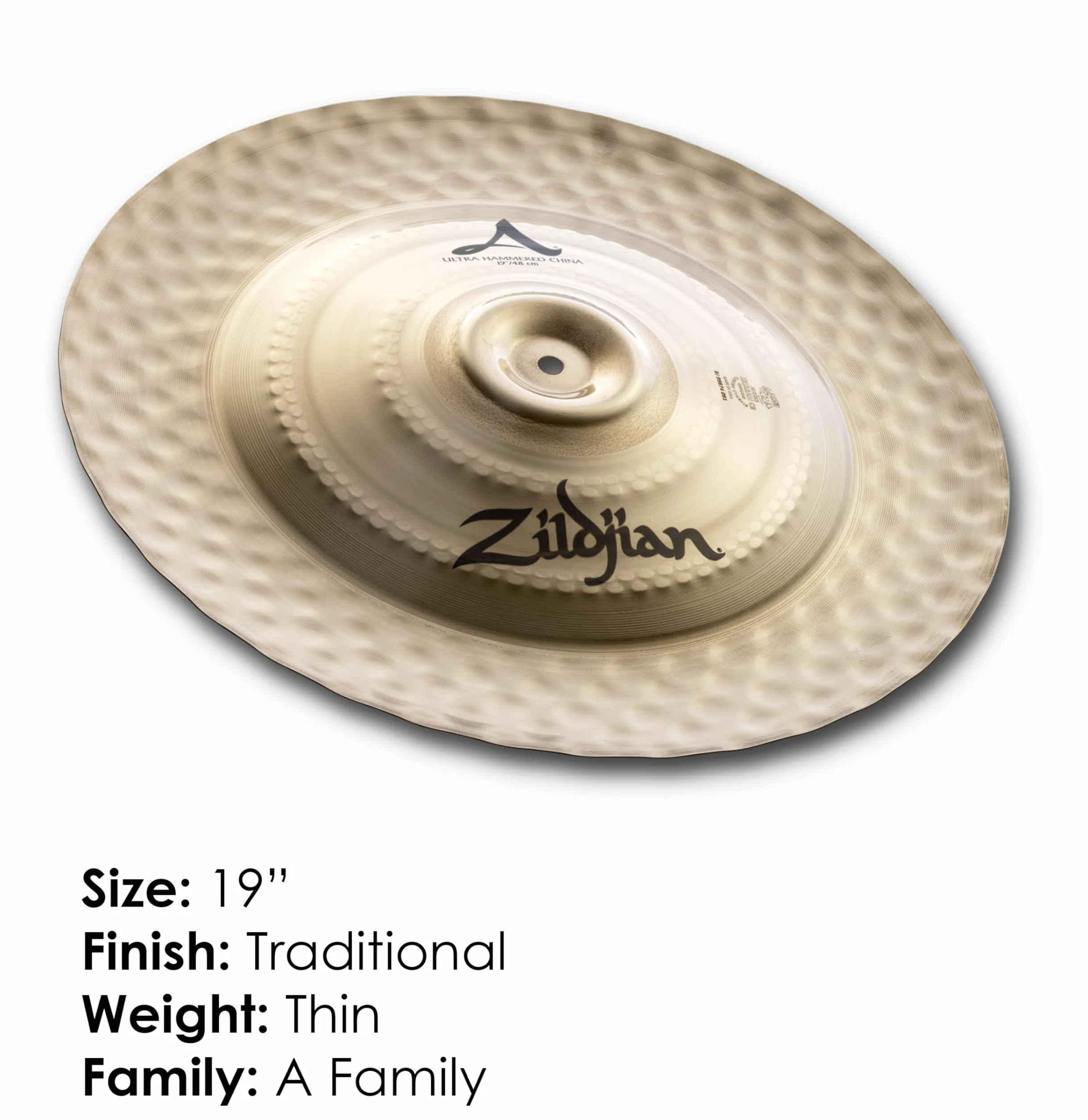 Zildjian A0369 Ultra Hammered China Piatto 19"