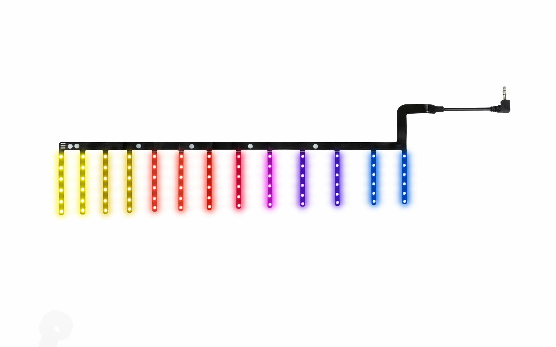 VISUAL NOTE KIT C, Dispositivo per Apprendimento e Insegnamento della Chitarra, Composto da una lamina LED RGB per la Tastiera e da un APP, compatibile con Chitarra Classica, Scala 650mm