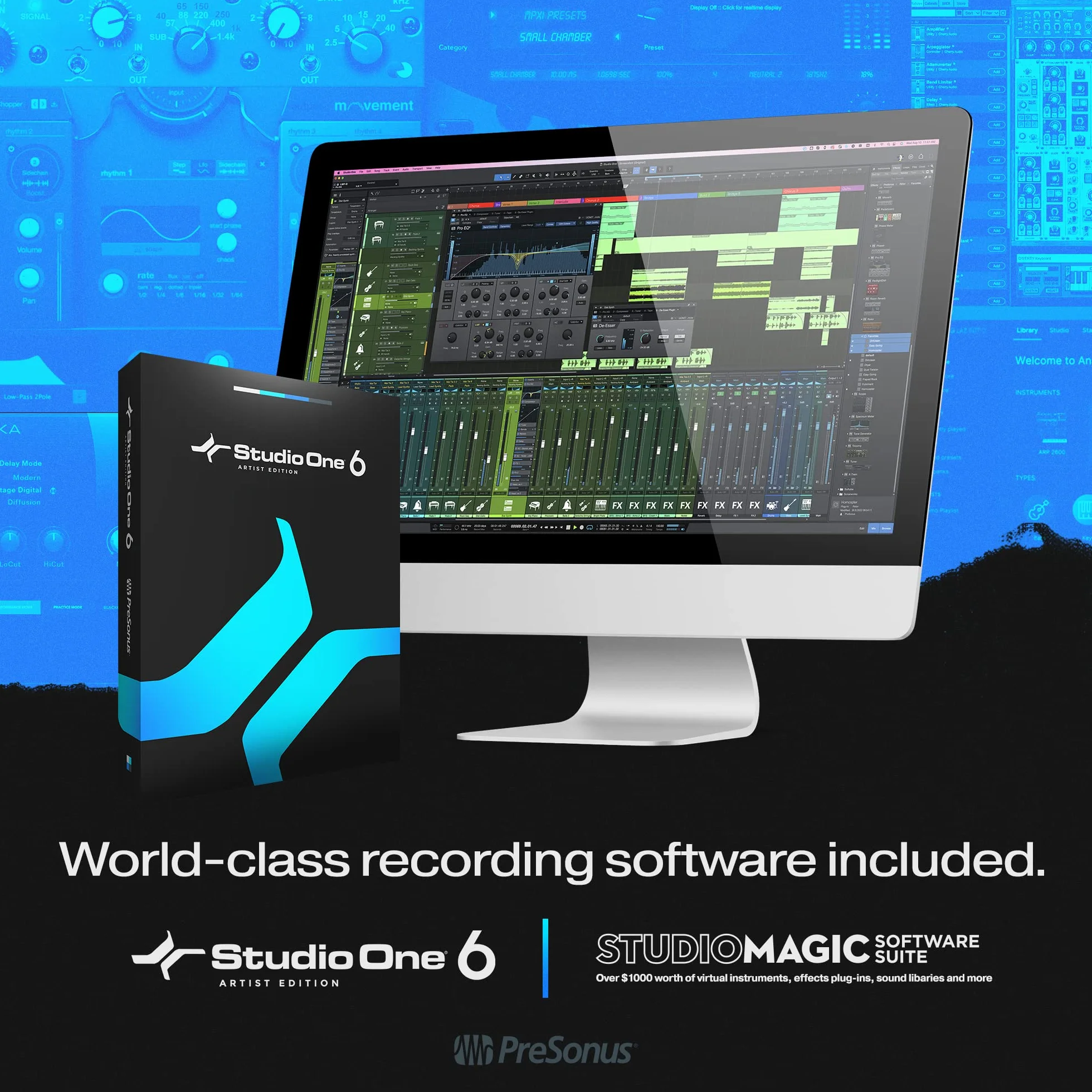 PreSonus FaderPort V2 – Controller DAW USB con Fader Motorizzato da 100mm, Supporto per Studio One e Protocolli HUI,Mackie
