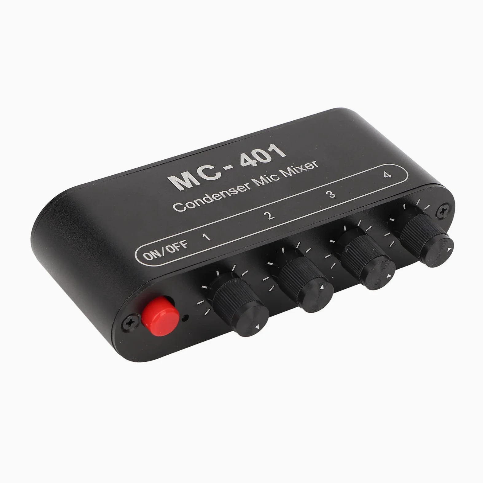 Mini Mixer Audio a 4 Canali, Mixer Stereo 4 in 1 con Ingresso da 3,5 Mm, Mixer Audio per Microfono DJ a Basso Rumore DC 5V per Amplificatore per Cuffie PC