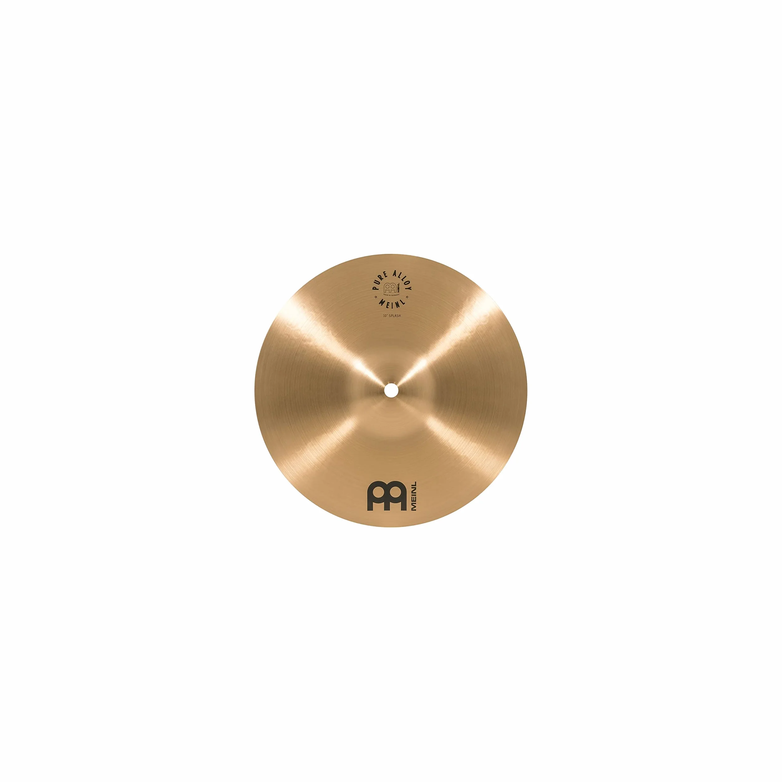 Meinl Cymbals Pure Alloy Piatto Splash 10 pollici (25,40cm) per Batteria - Bronzo puro in Lega, Finitura Tradizionale (PA10S)