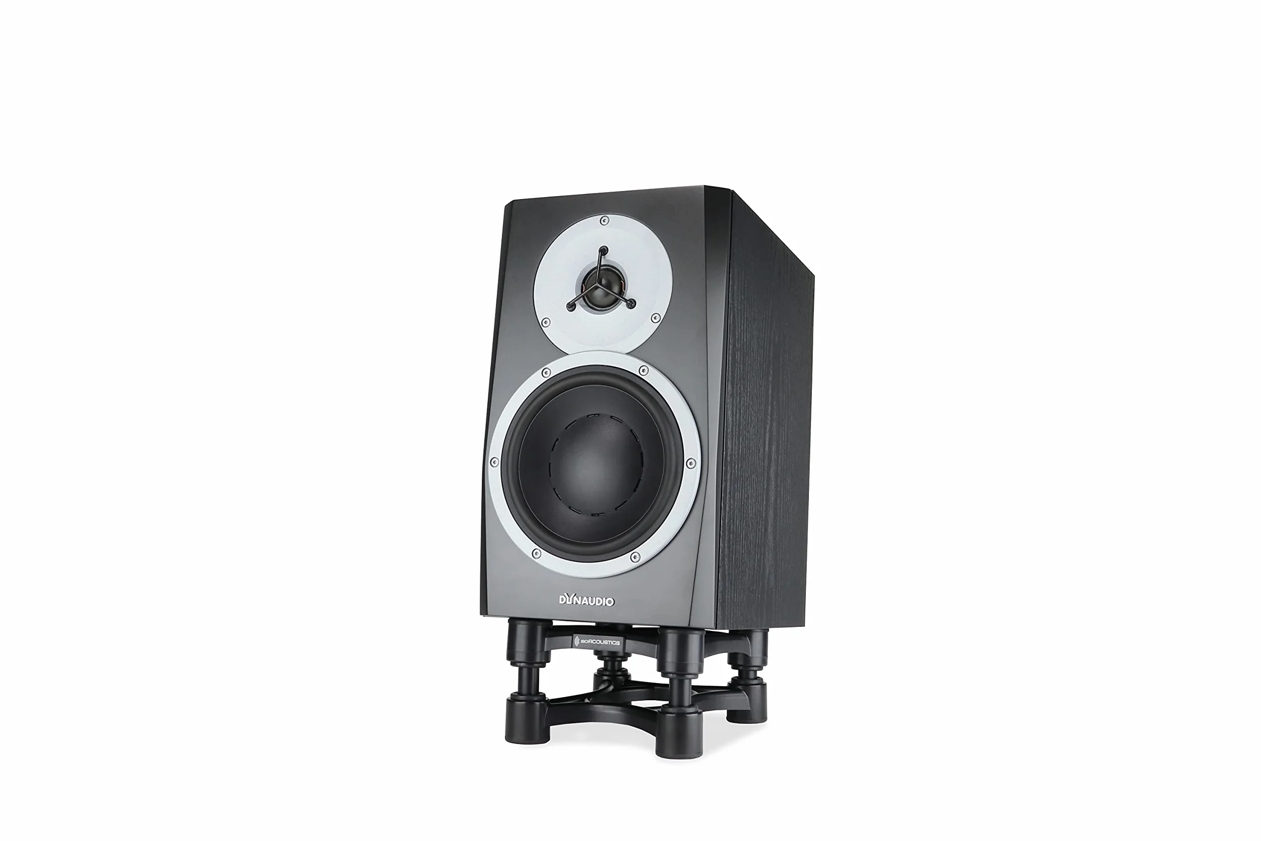 IsoAcoustics Iso-Stand Series Speaker Isolation Stands with Height & Tilt Adjustment: Iso-155 (15.5 x 19 cm) Pair