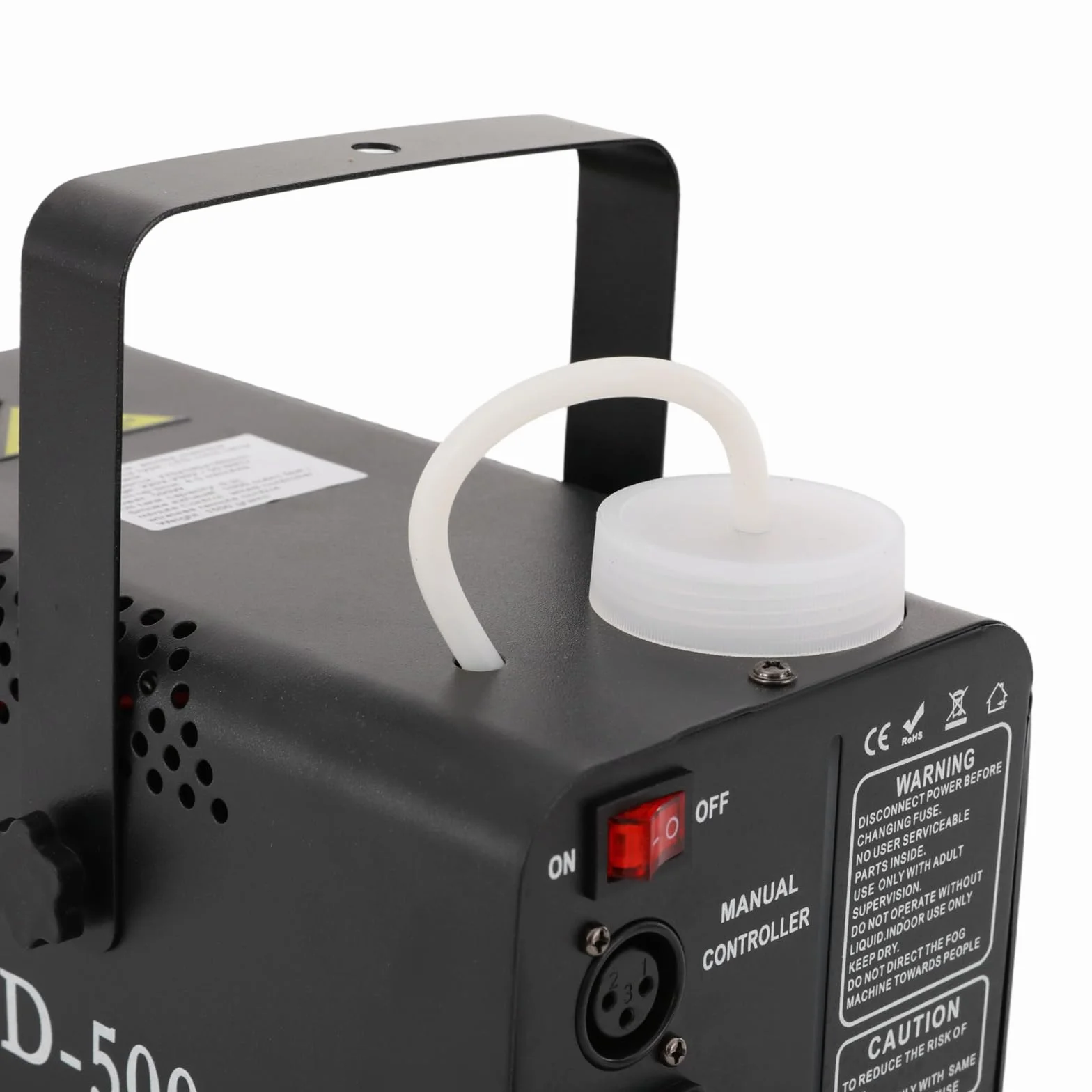 Macchina per il fumo da 500 W, con telecomando wireless e luce LED, adatta per DJ discoteca, Halloween, Natale, feste di nozze e spettacoli sul palcoscenico, ecc