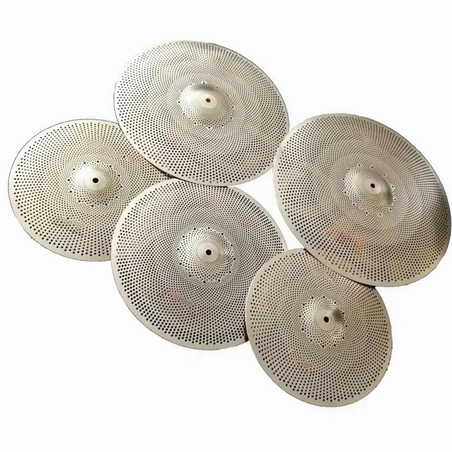 Piatti per Batteria Professionali Set Di Piatti Muti 14''hi-hat/16''crash/18''crash/20''ride Piatti Con Borsa Per Piatti