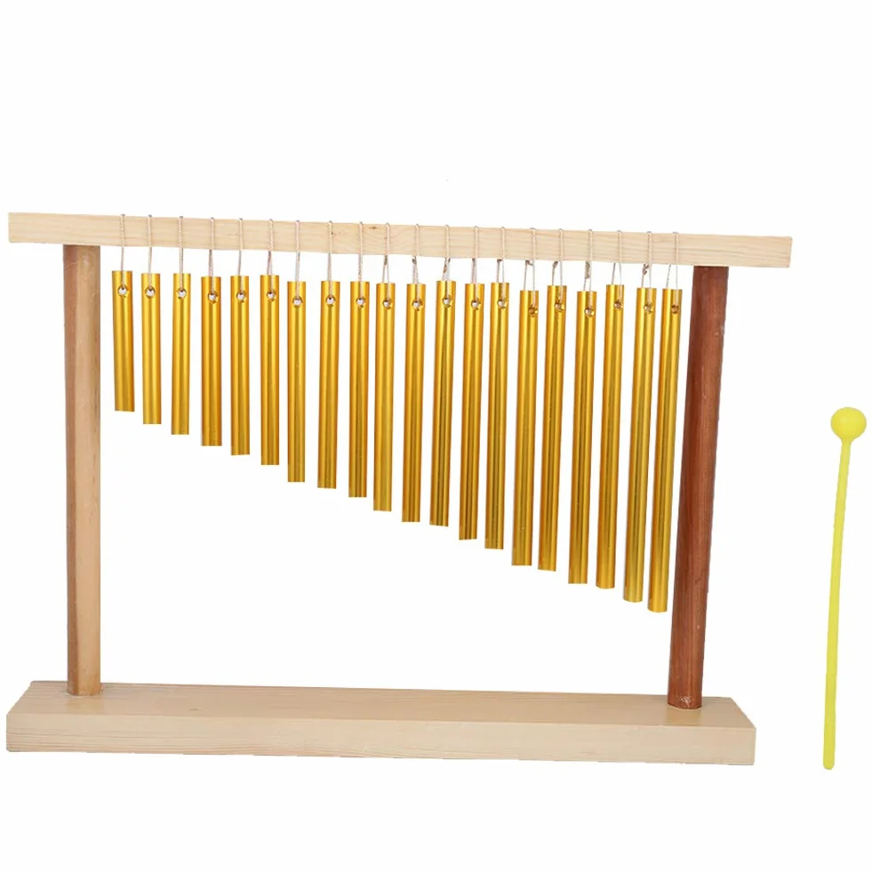 Campanelli da bar a singola da tavolo Campanelli eolici a 20 toni con martello per musica in classe Meditazione Yoga Strumento A Percussione