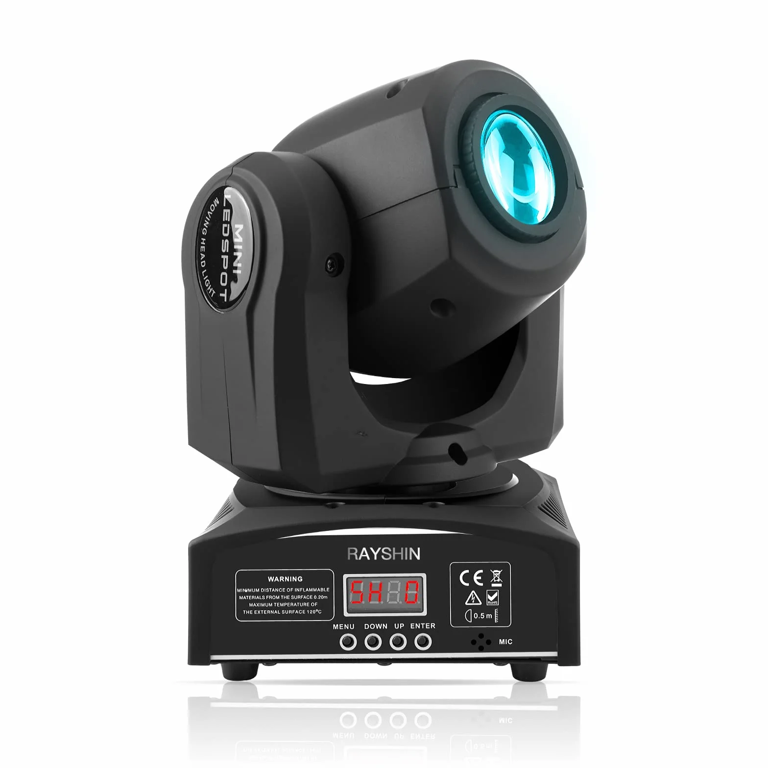 Luce LED Moving Head da 60W, effetto palcoscenico con 8 motivi + rotazione + 8 effetto colore per DJ Show Concert Party KTV.