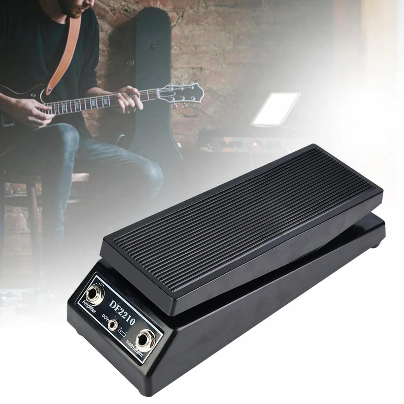 Pedale Wah classico DF2210 per chitarra, effetto Wah vintage con controllo a pedale per chitarristi elettrici e performance dal vivo