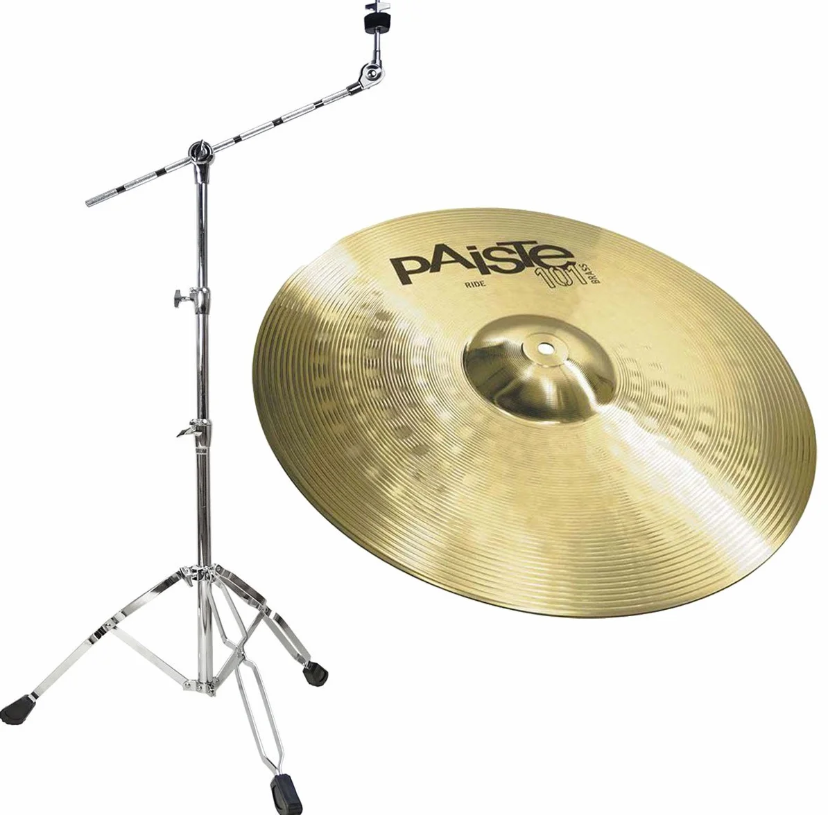 Paiste - Ride 101 20, piatto per percussioni con supporto a giraffa