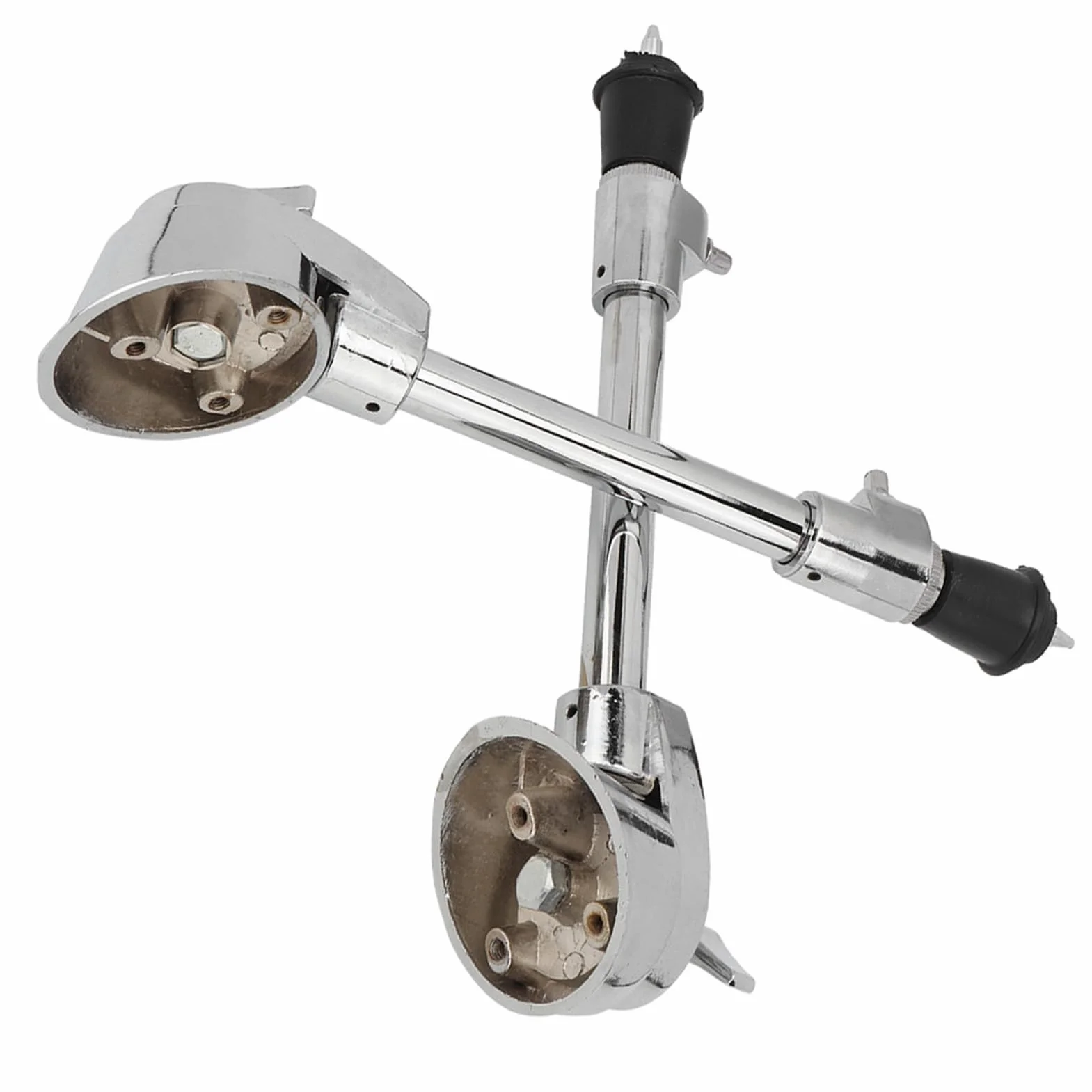 Gambe per Grancassa, un Paio di Speroni per Grancassa in Metallo con Piedini Antiscivolo per la Stabilità dello Strumento, Componenti Hardware come Parti di Ricambio