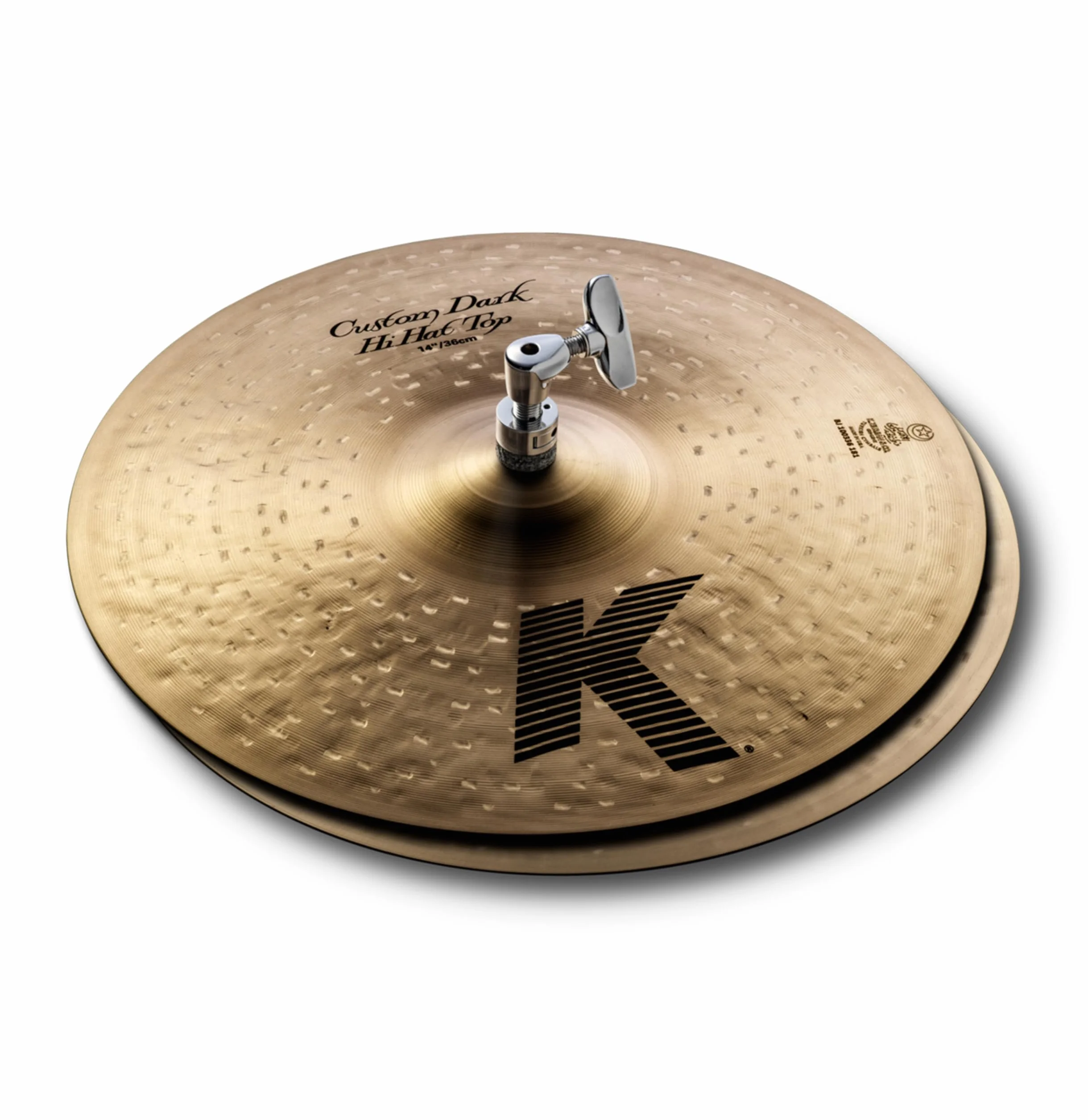 ZILDJIAN | K Custom Dark Hi-Hat 14” in Bronzo B20, suono scuro, caldo e complesso; finitura tradizionale (K0943)