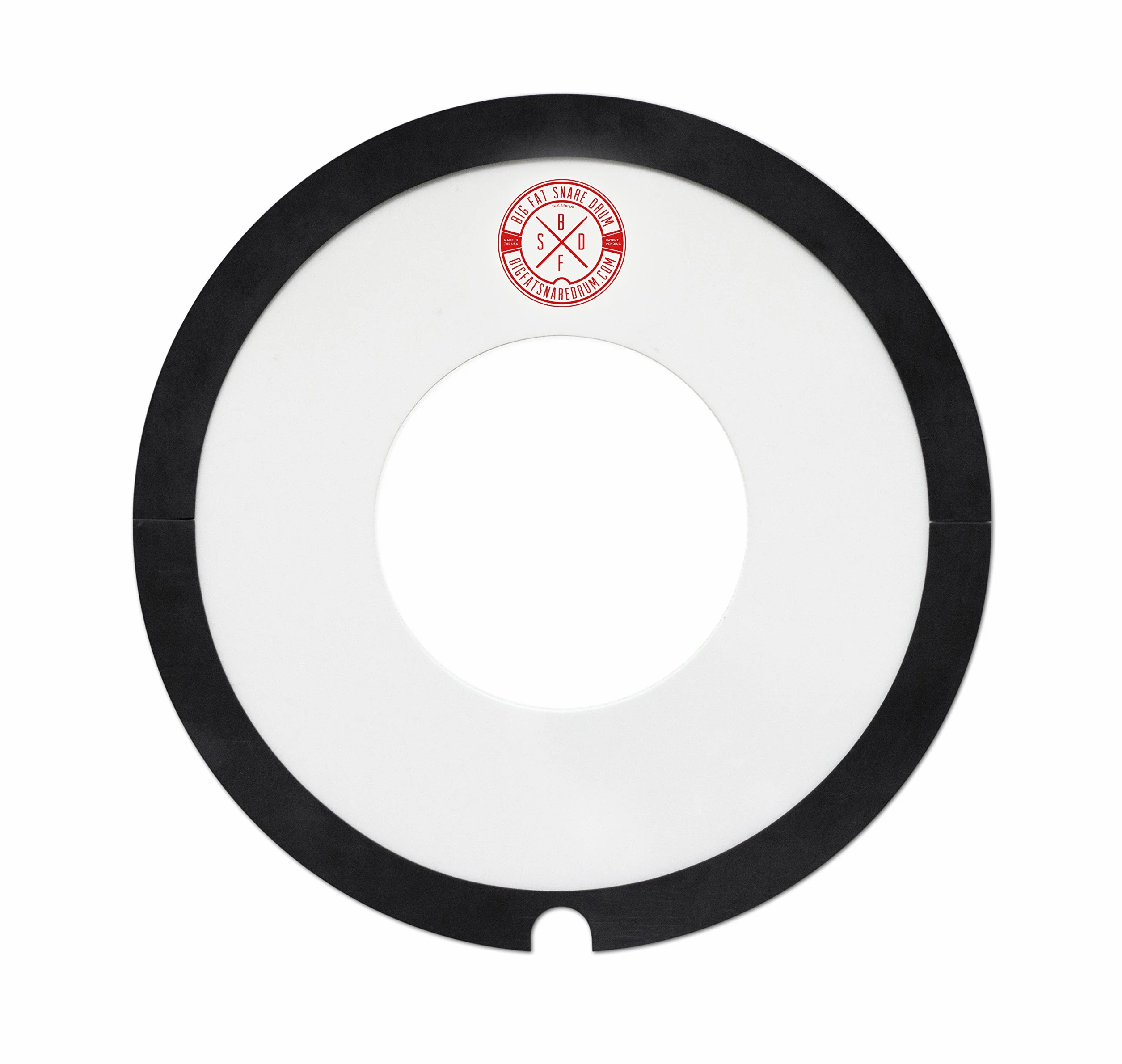 BIG FAT SNARE DRUM, BFSD13-DON Steve's Ciambella, 13-Pollici Dimensioni, Nero/Trasparente