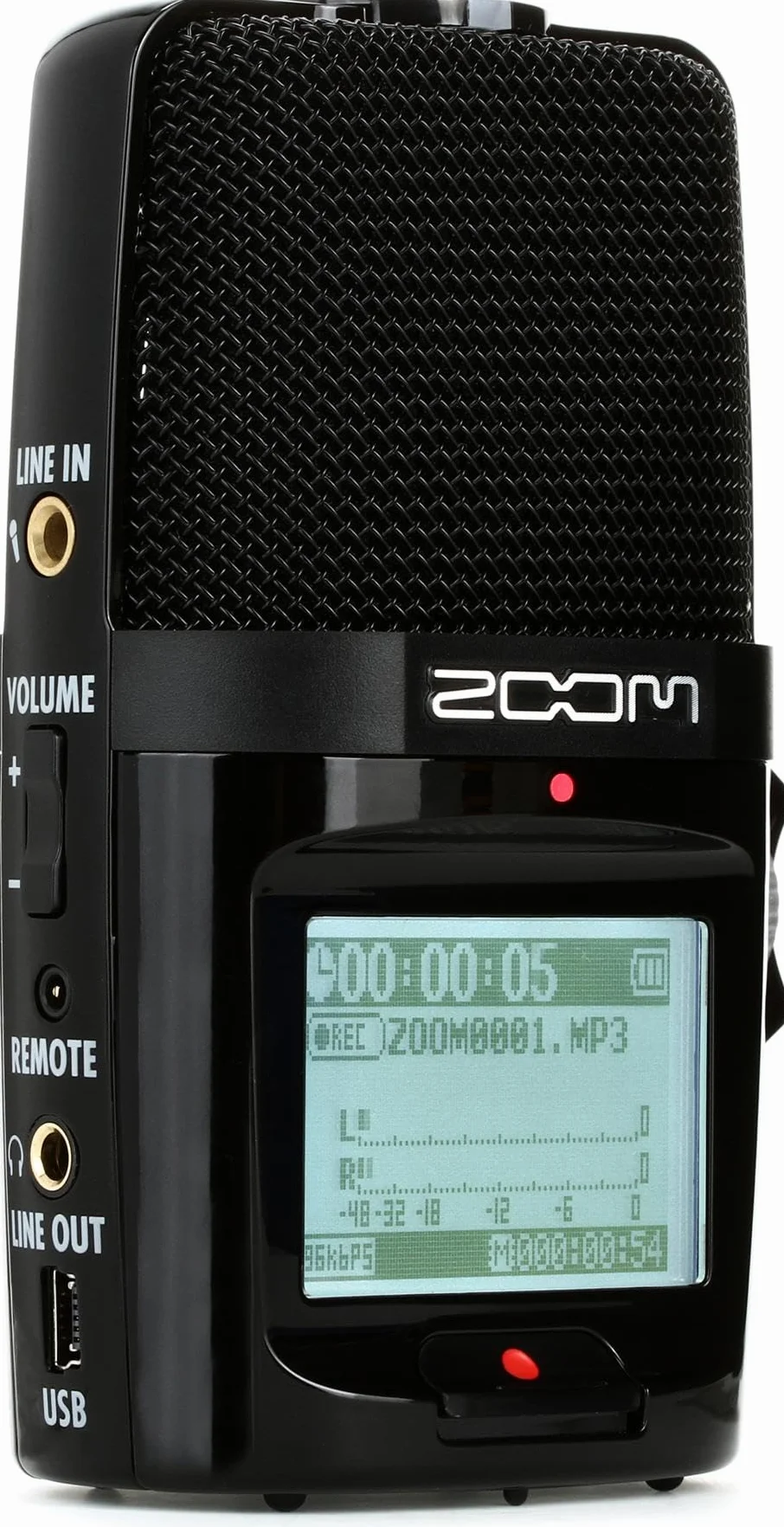 Zoom - H2n - Registratore portatile Stereo/Surround-Sound, 5 microfoni integrati, X/Y, mid-side, Ambisonics, registrazioni su scheda SD, per la registrazione di musica, audio per video e interviste
