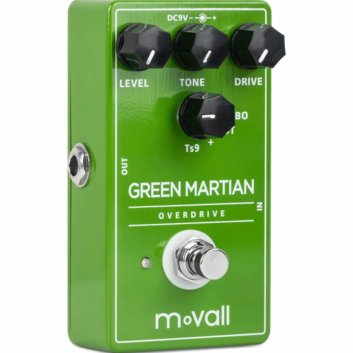 MP-105 - Green Martian overdrive, pedale per chitarra overdrive basato su TS a 4 modalità