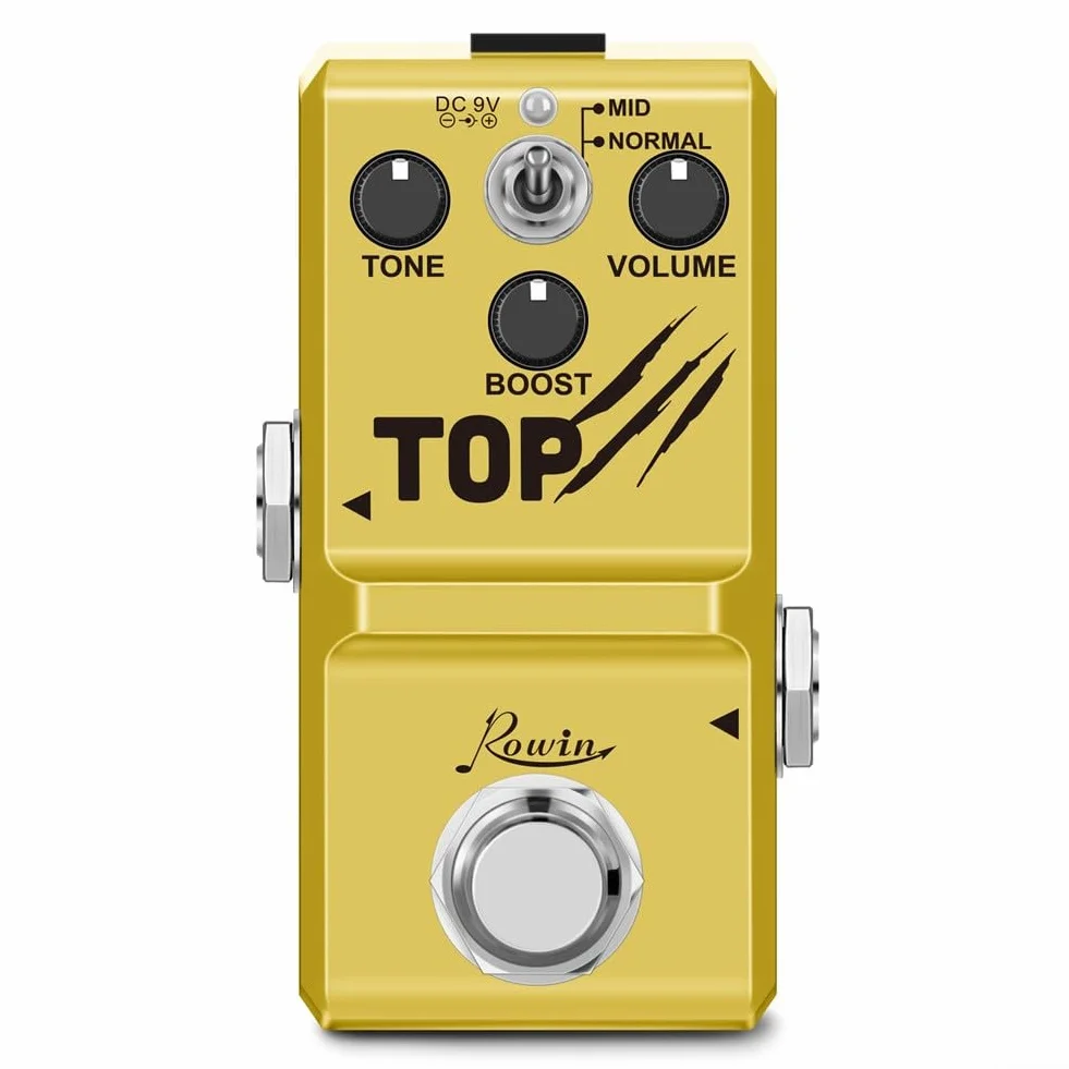 Clean Booster Pedale Booster per Chitarra Analogico Vintage Boost, Chitarra Elettrica e Basso Per Chitarra Elettrica Pure Clean Mini