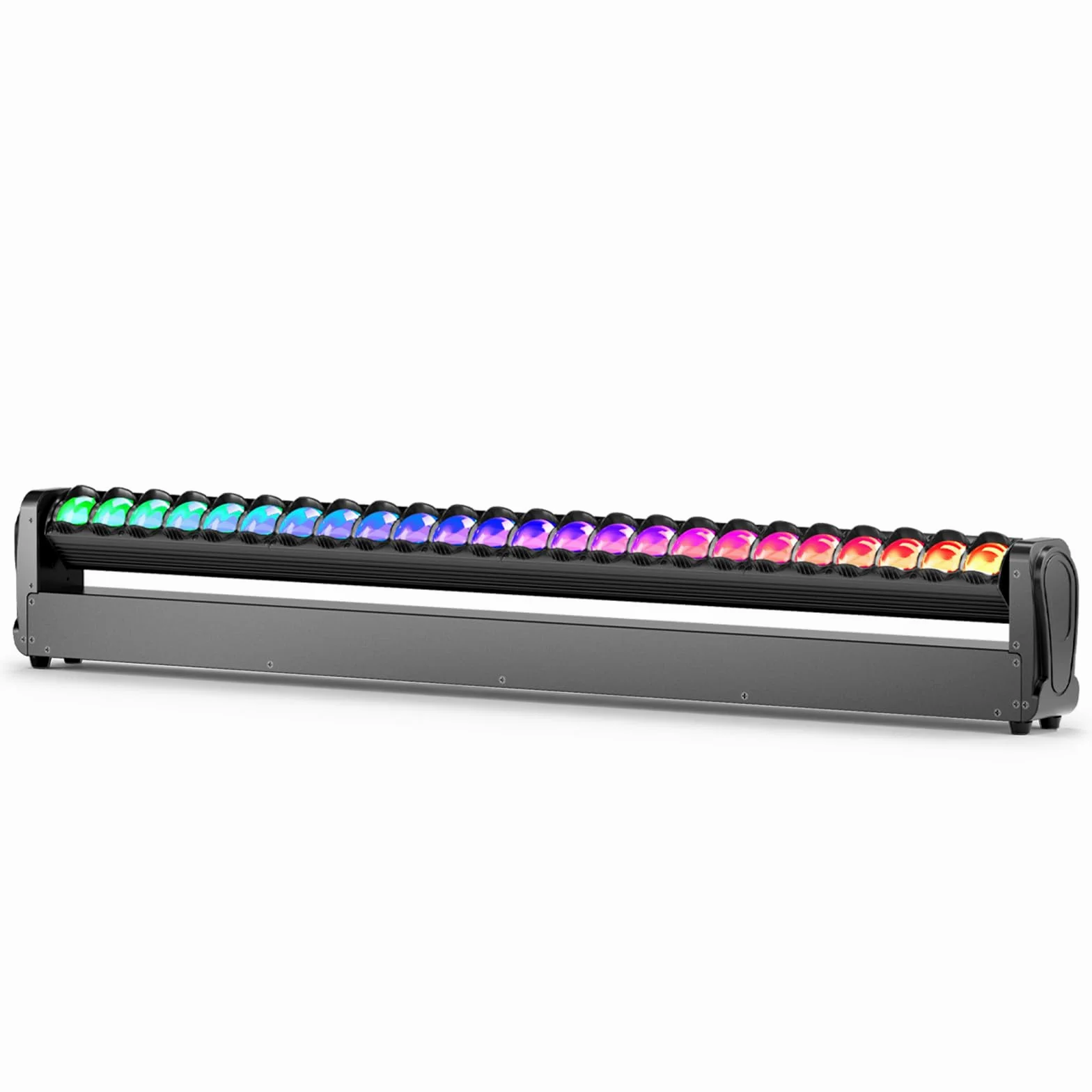 Barra Wash a Teste Mobili a LED RGBW 24x12W, Fascio 2° con stroboscopio e Dimmer d-mx512 Attivazione Sonora per Palcoscenico Matrimoni DJ Feste e Discoteche