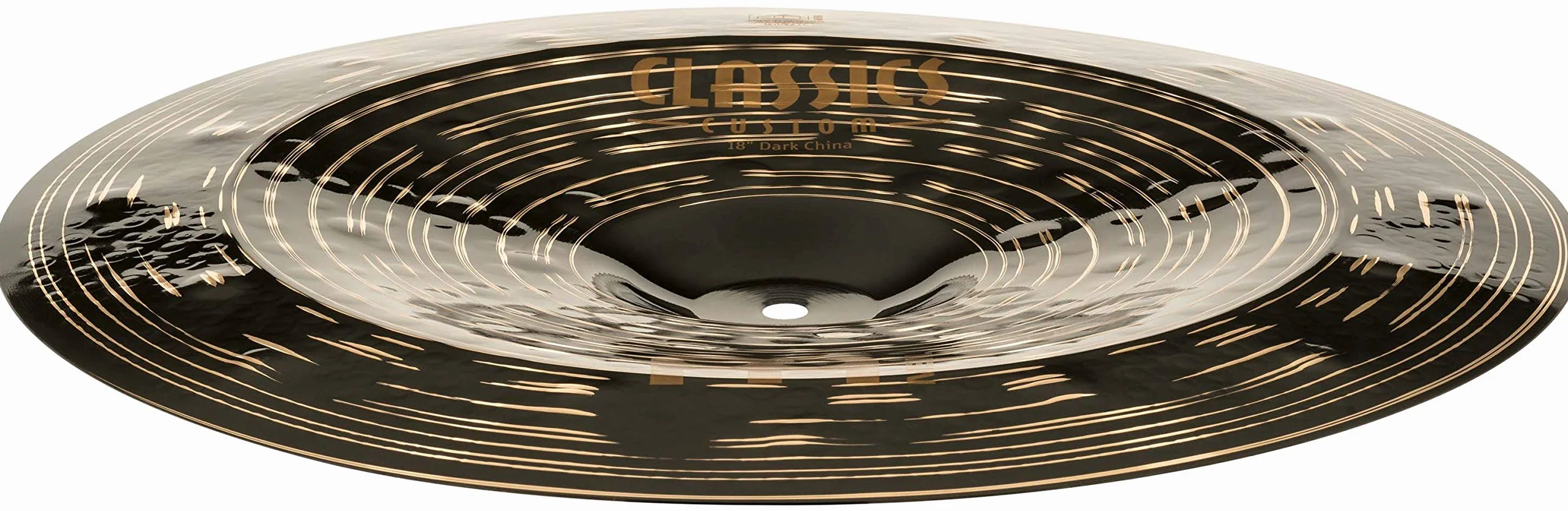 Meinl Cymbals Classics Custom Dark Piatto China 18 pollici (45,72cm) per Batteria - Bronzo B12, Finitura Scura, Prodotto in Germania (CC18DACH)