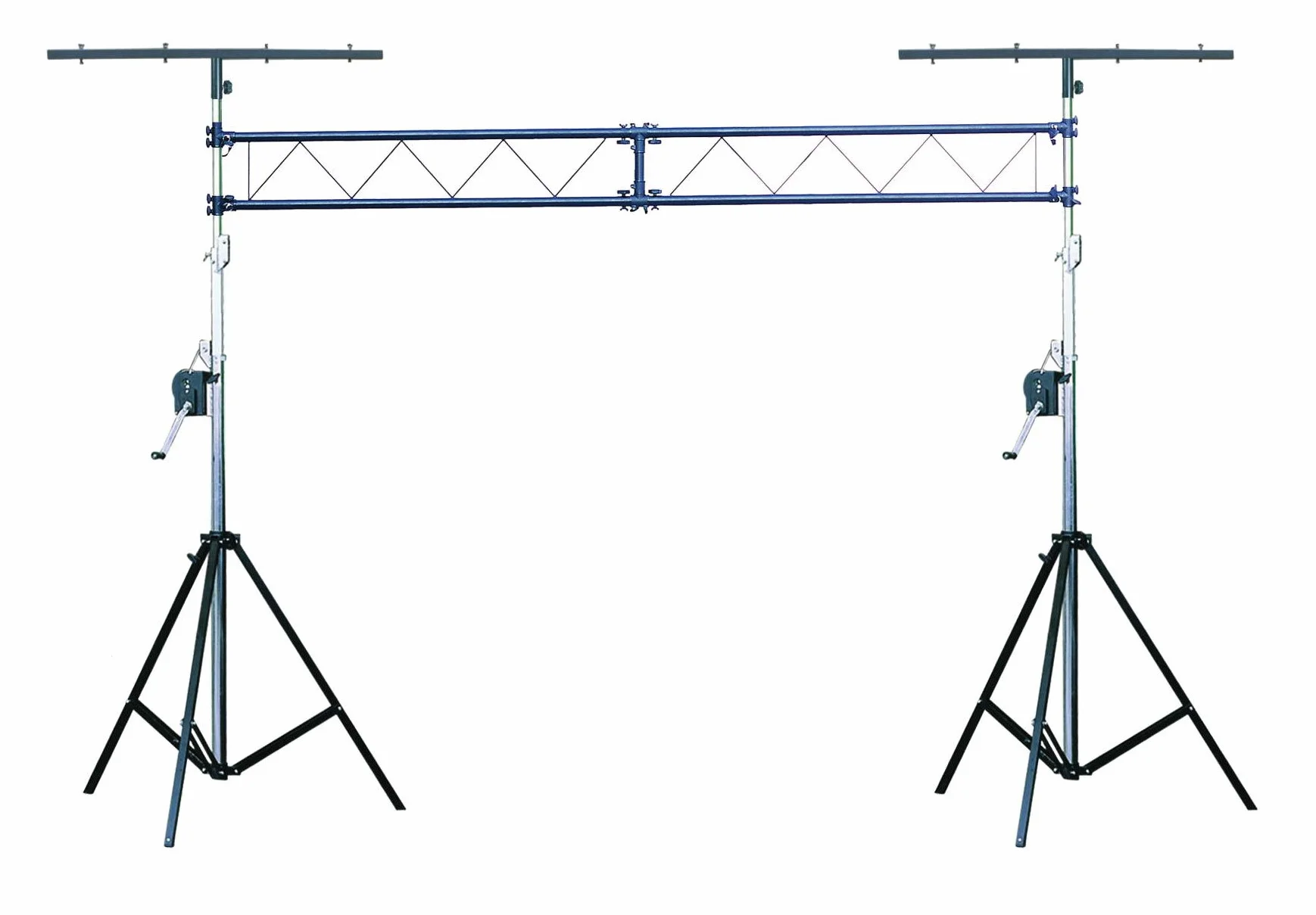 QUIK LOK - SLS/15, SUPPORTO CRANK-UP in Acciaio 175‑400 cm con Argano, Base Ø115‑168 cm, Portata 85 kg, Certificato TUV/GS, Nero