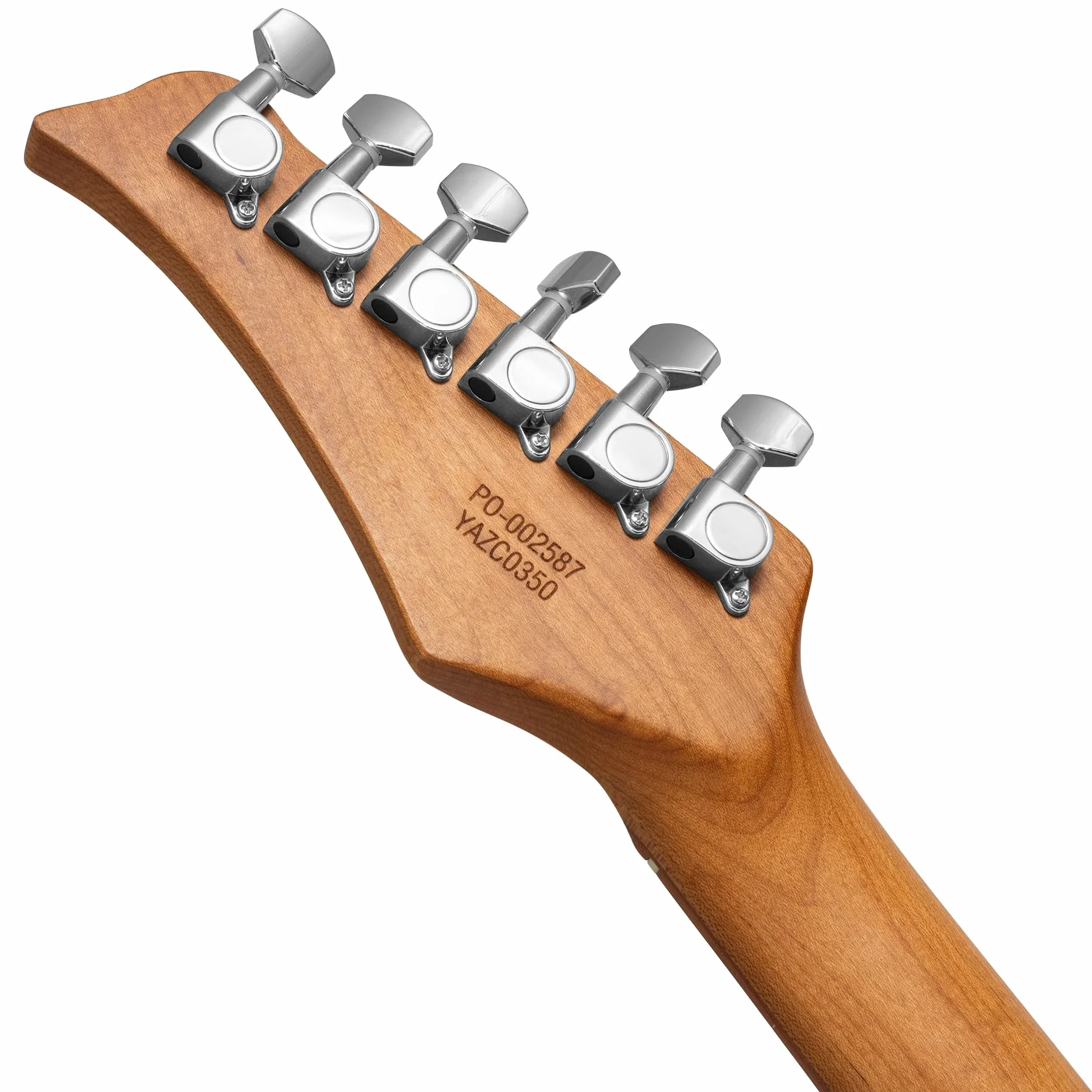Tiger ELG-BK Chitarra Elettrica Full Size -Manico in Acero Stagionato, Pickup SSS Versatili - Nero - Adatta a Tutti gli Stili Musicali