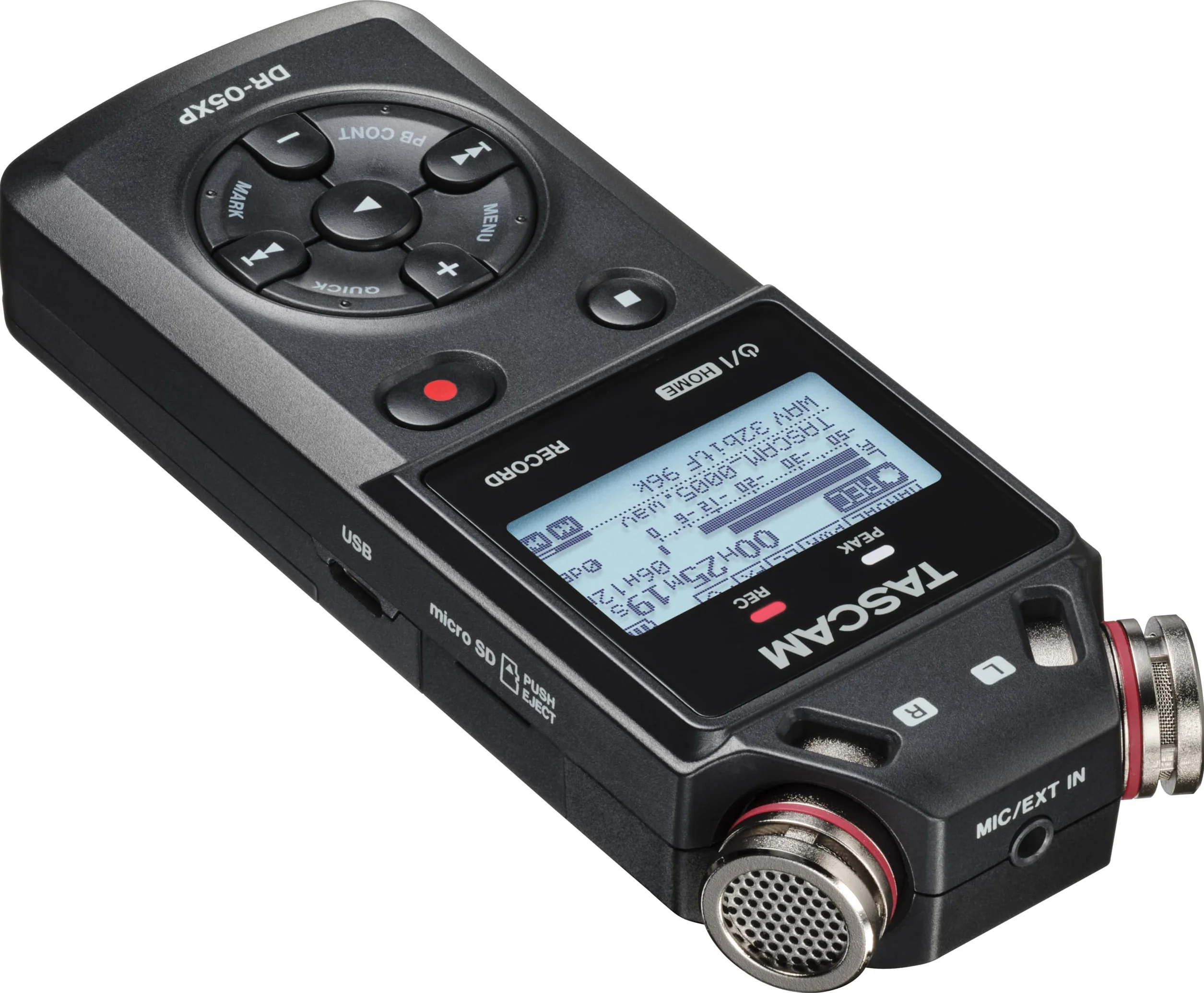 Tascam DR-05XP - Registratore portatile portatile a 2 canali a 32 bit con interfaccia audio USB-C
