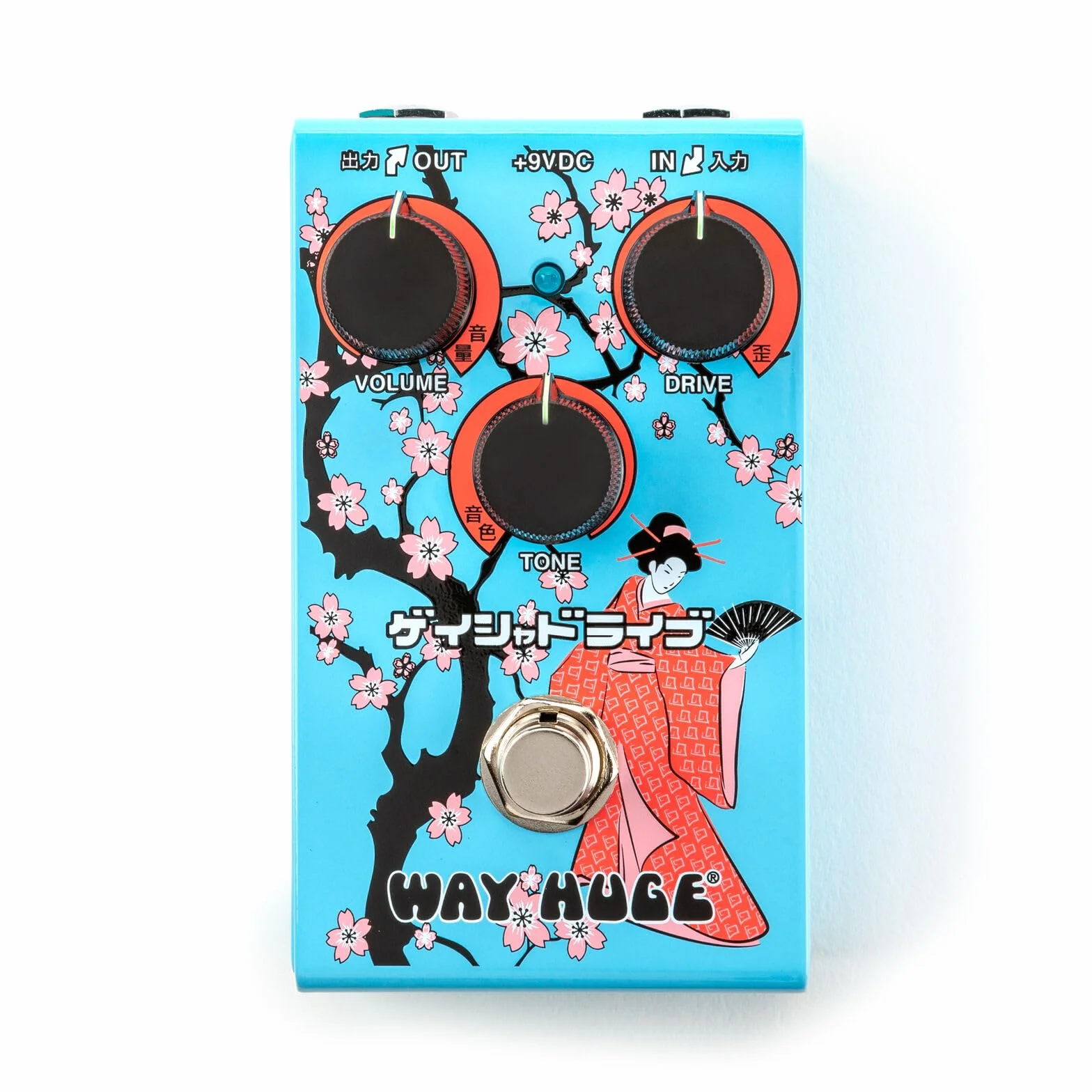 WAY HUGE - WM32B Geisha Drive Blue | Pedale Overdrive Dinamico con Finitura Esclusiva e Controlli Intuitivi per Suoni Versatili
