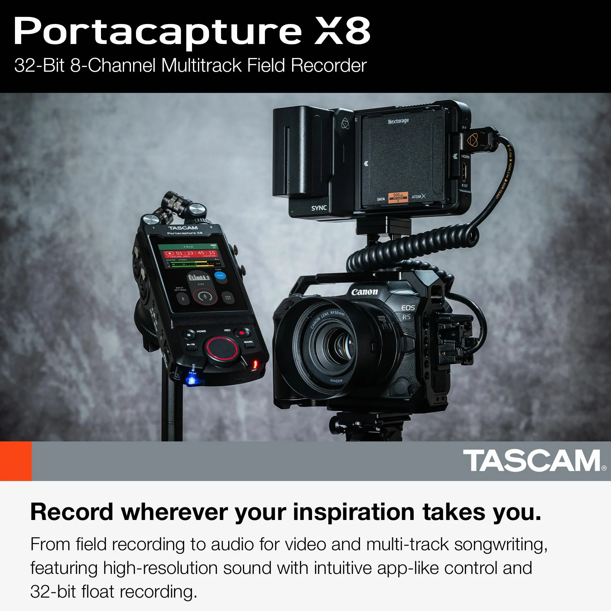 Portacapture X8 - Registratore mobile