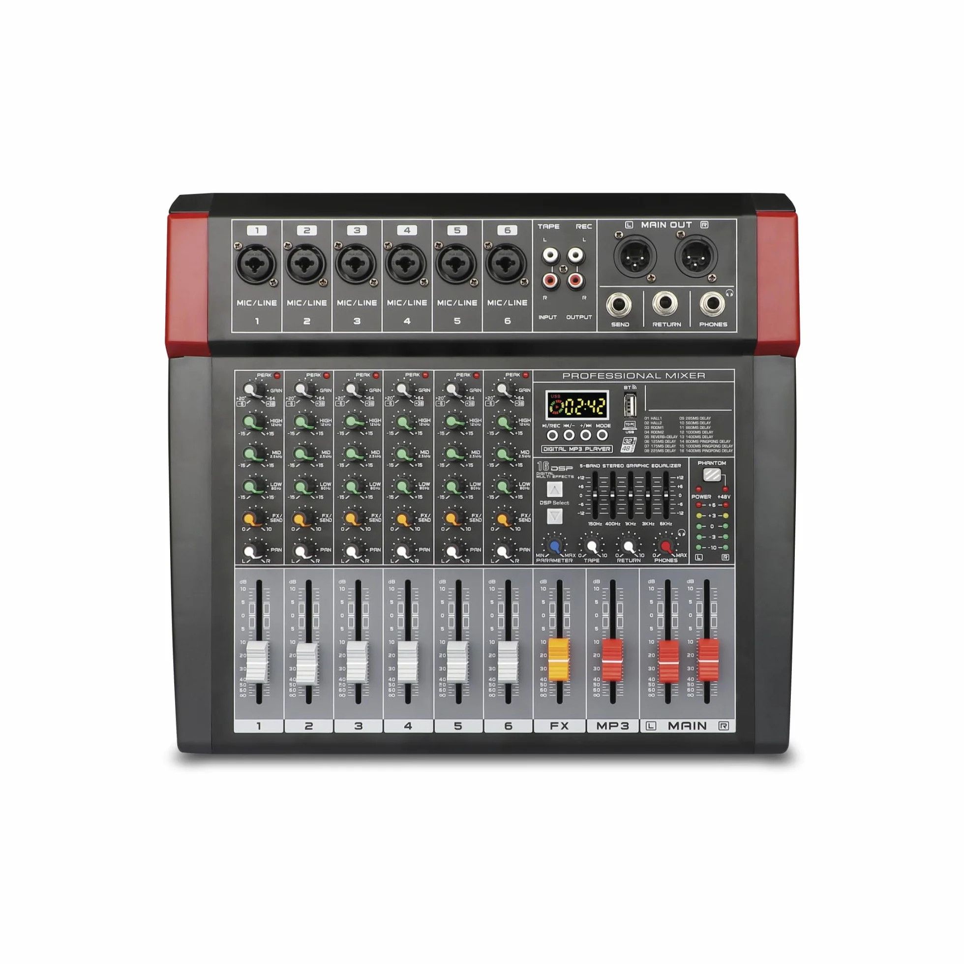 Mixer microfonico 8 canali