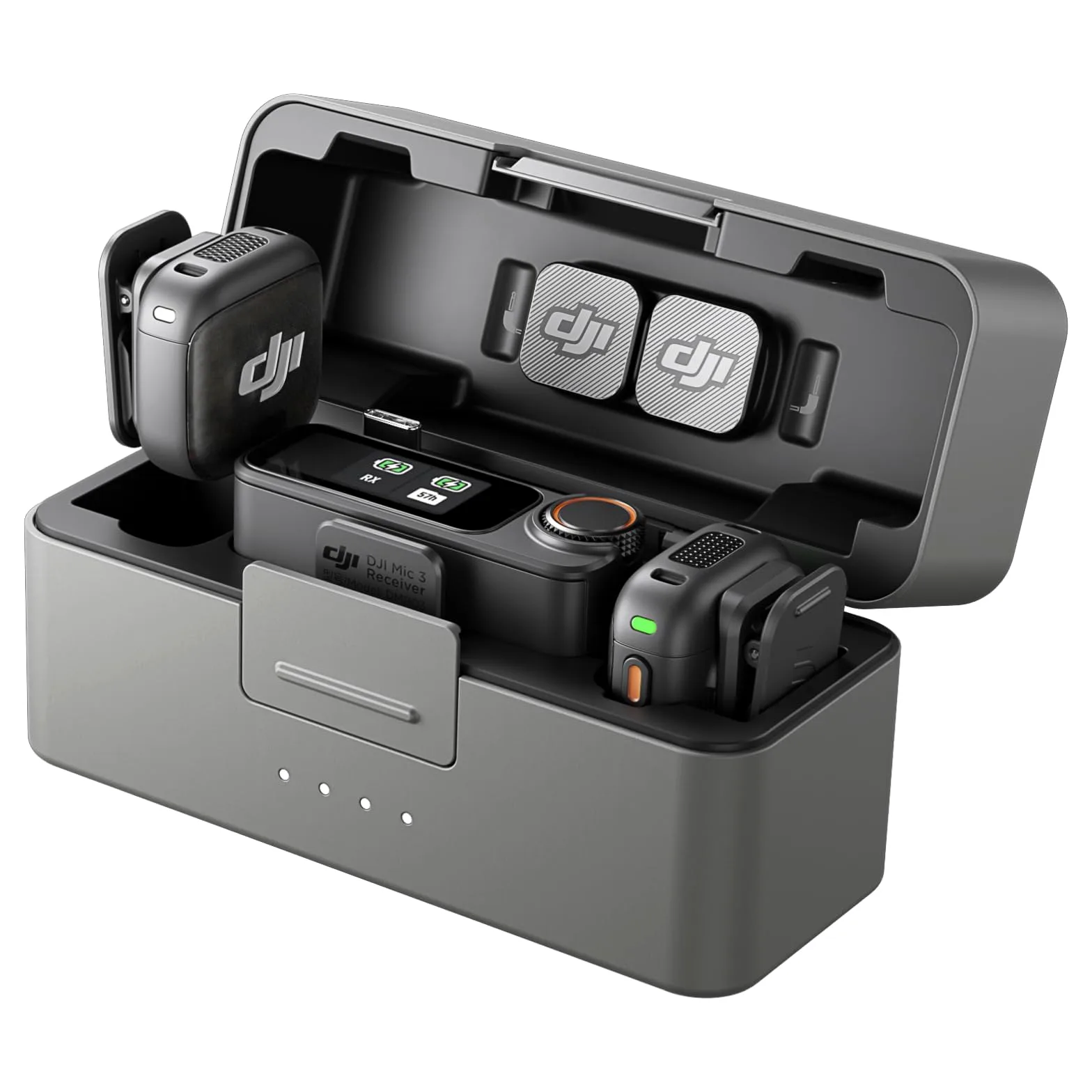 DJI Mic 3 wireless microfono per iPhone fotocamera Android 28 ore vlog