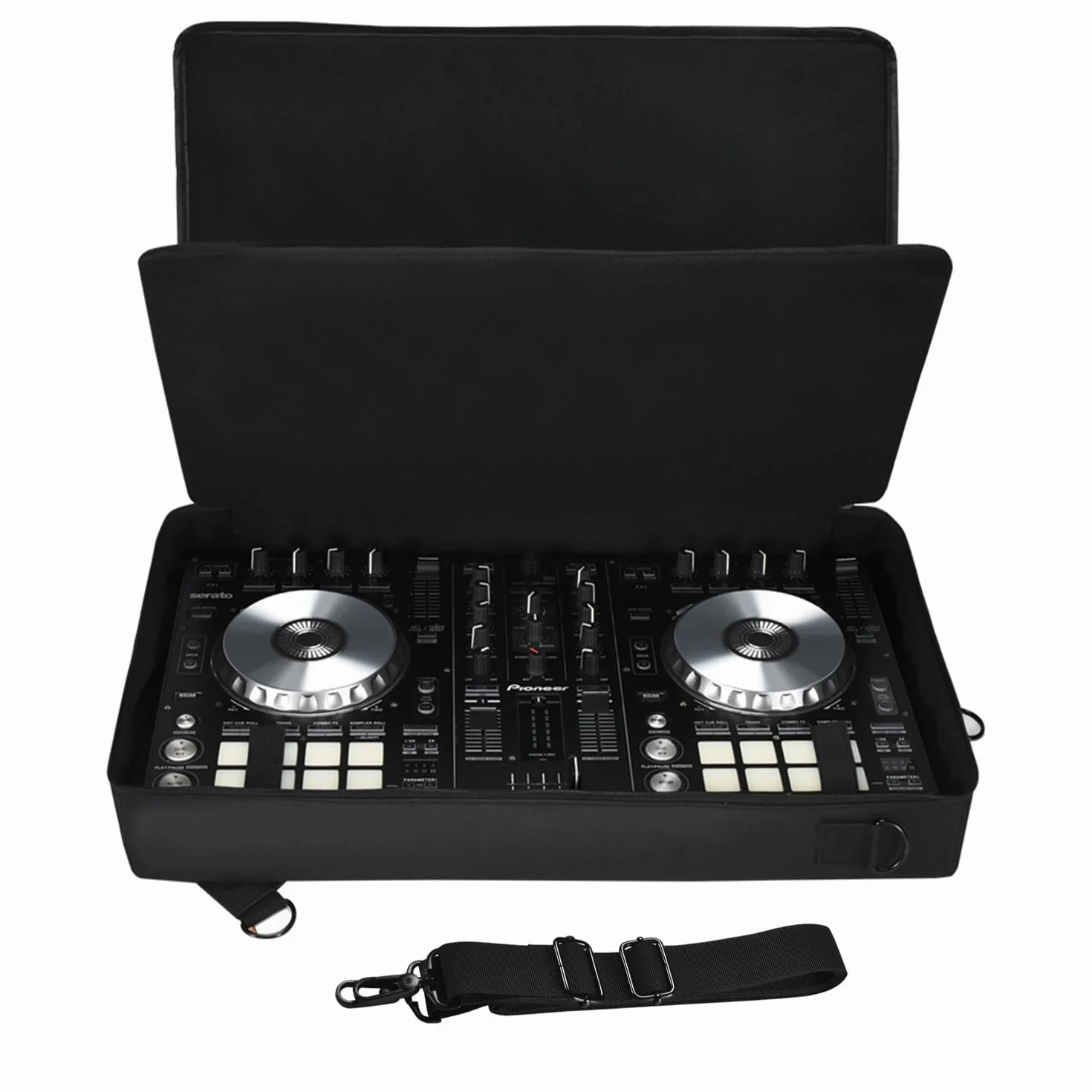 Custodia per Hercules Inpulse 500,per Pioneer DJ DDJ-SR2/DDJ-SR,per Native Instruments Traktor Kontrol S4 Mk3,DJ Controller Custodia viaggio Borsa a tracolla Zaino per Cuffie,Tablet,Cavo
