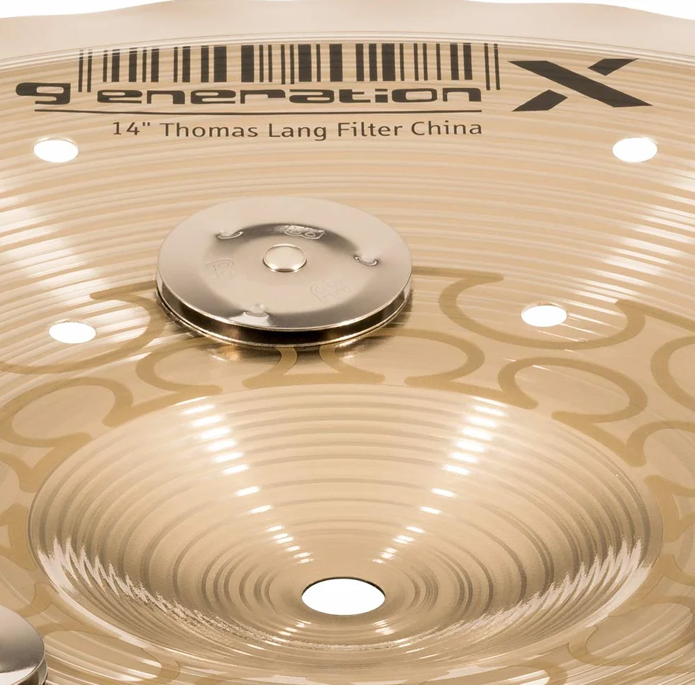 Meinl Cymbals GX-14FCH-J Generation X Thomas Lang Signature - Piatto Jingle Filter China, 14" (35,6 cm), Finitura standard
