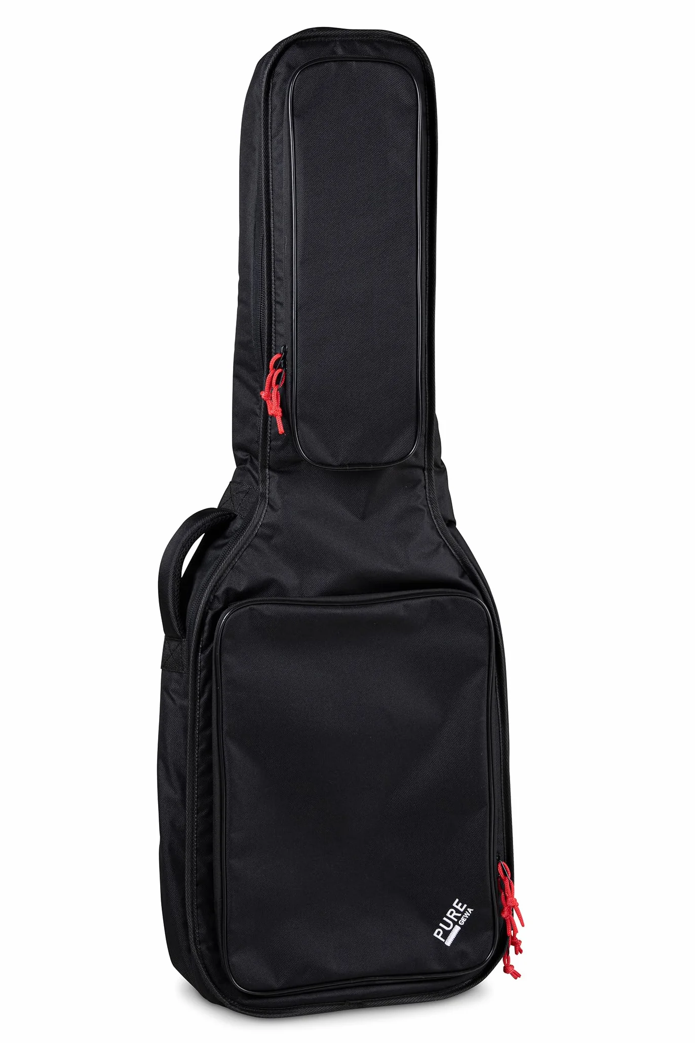 GEWA pure Borsa per Chitarra Serie 120 per Chitarra Elettrica nera, imbottitura in schiuma da 20mm con grande tasca per spartiti
