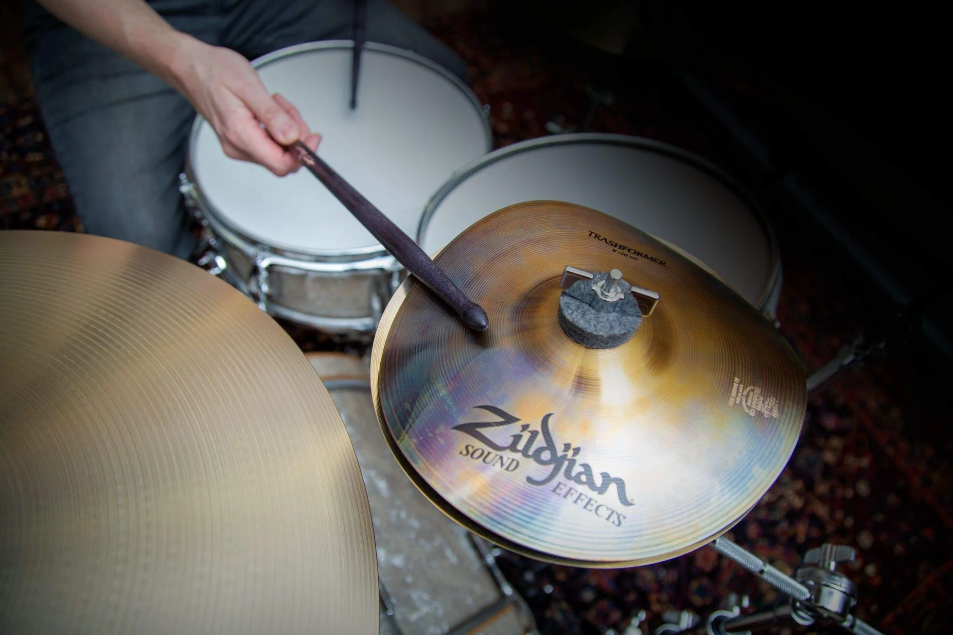 ZILDJIAN - ZXT10TRF-10" FX TRASHFORMER, Piatto per Batteria, Crash Trash, Diametro 10", Famiglia FX, Leggero, Finitura Naturale