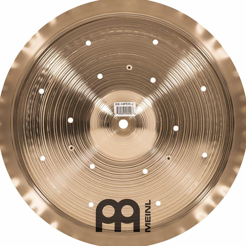 Meinl Cymbals GX-14FCH-J Generation X Thomas Lang Signature - Piatto Jingle Filter China, 14" (35,6 cm), Finitura standard
