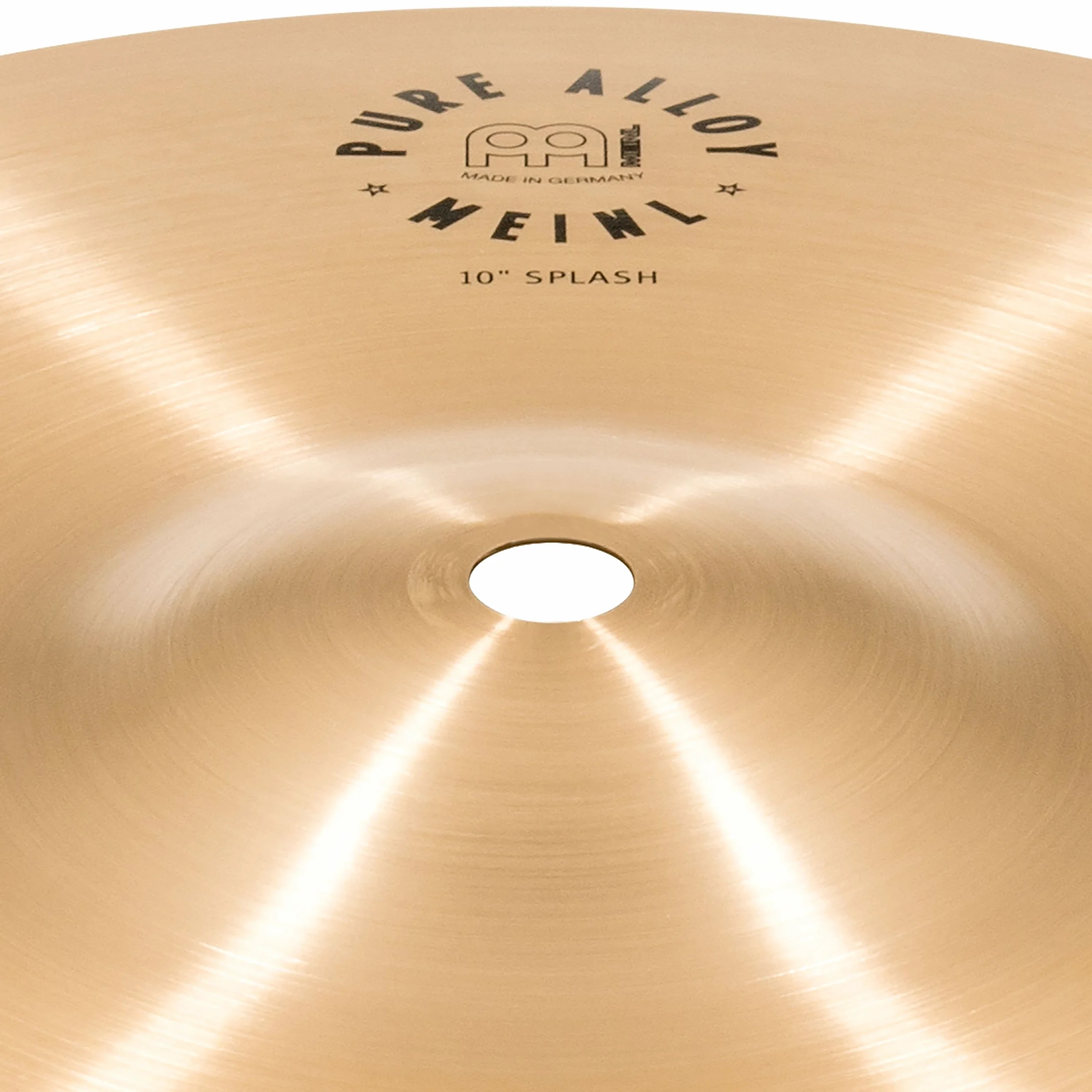 Meinl Cymbals Pure Alloy Piatto Splash 10 pollici (25,40cm) per Batteria - Bronzo puro in Lega, Finitura Tradizionale (PA10S)