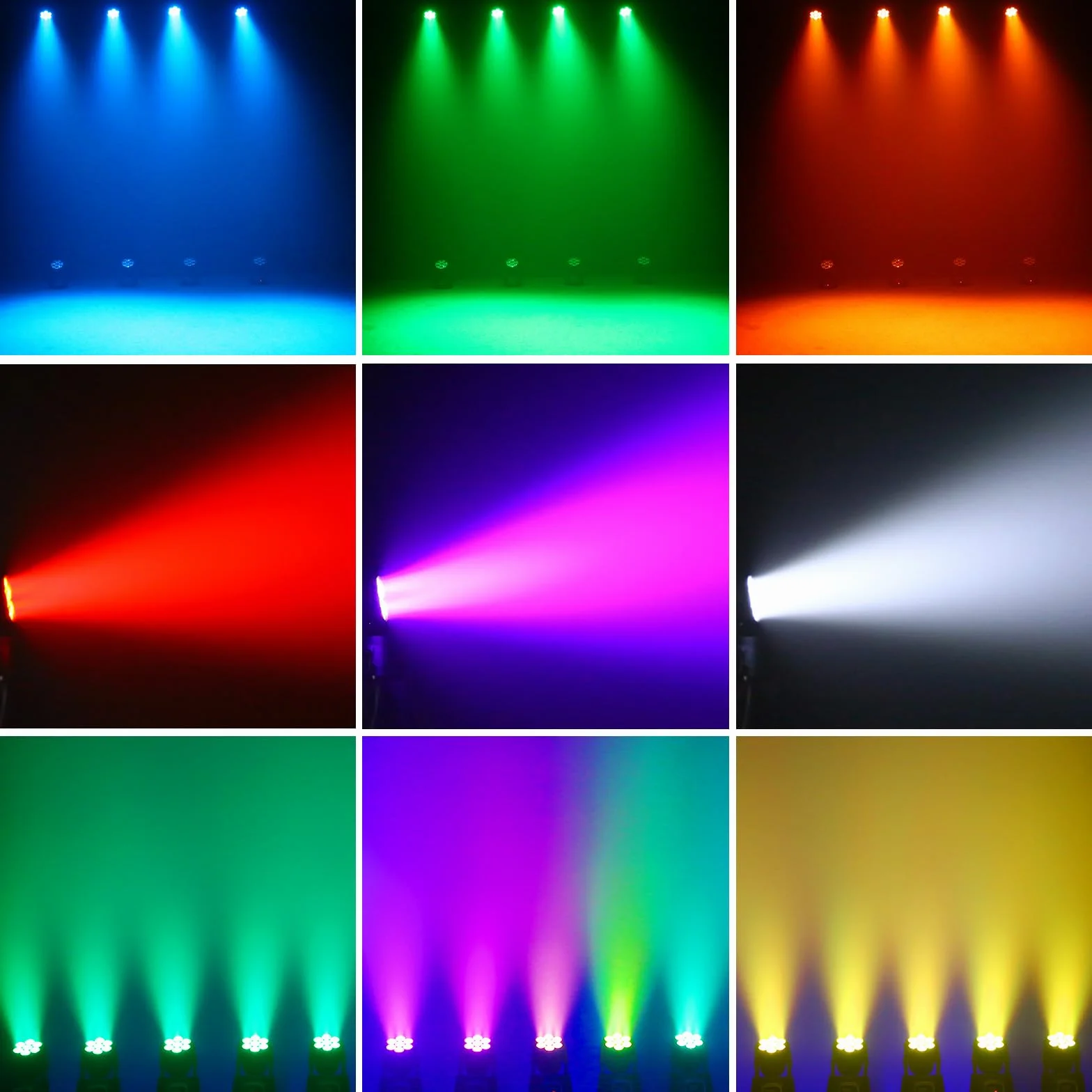 2PCS 7X15W Teste Mobili LED Luci dmx512 RGBW 4 in 1 Luci da Discoteca Palco Luce di Scena con Telecomando per Halloween Party Club Bar Casa Feste