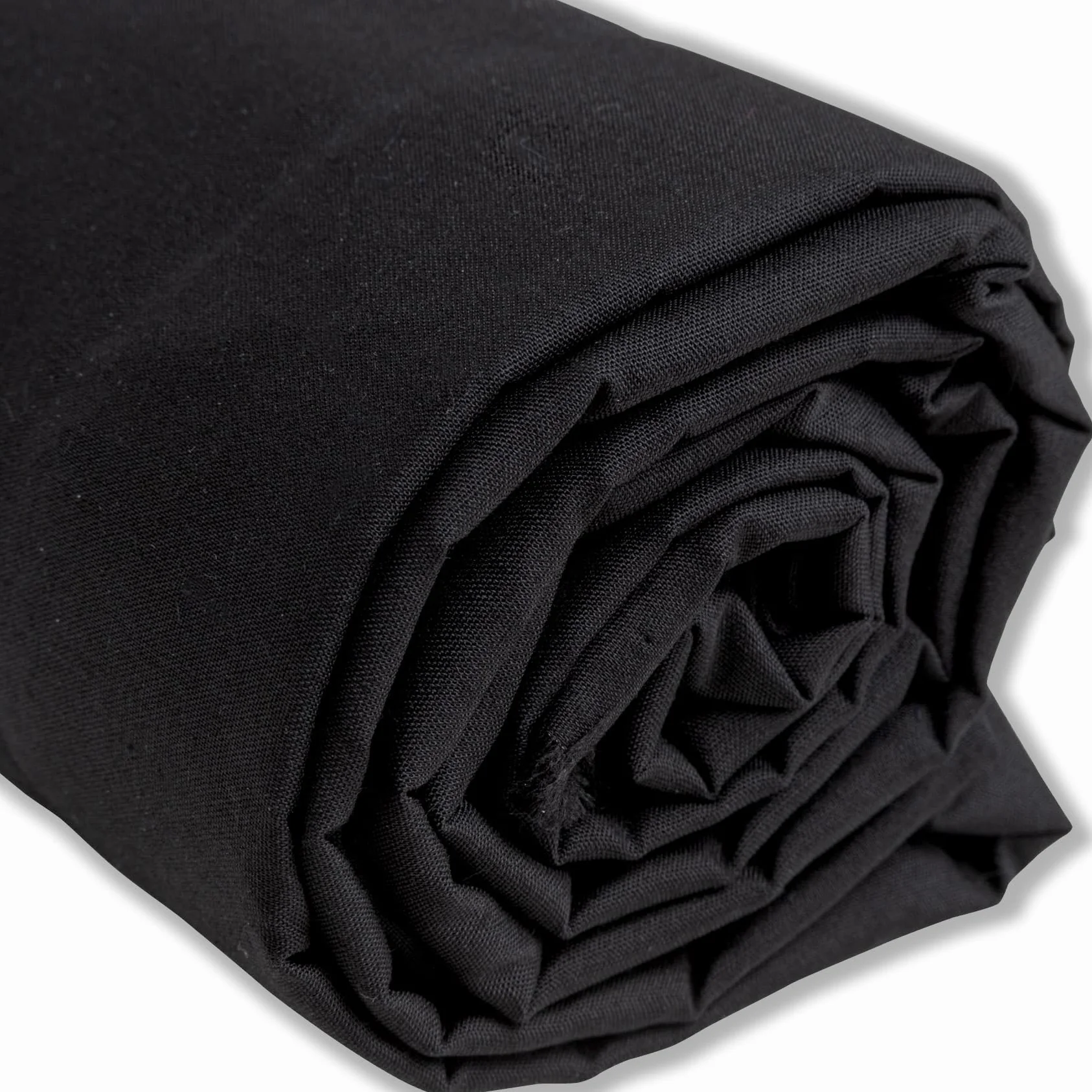 IPEA Tessuto in Cotone Popeline Nero - 200 cm x 150 cm - Made in Italy - Tessuto al Metro per Cucito, Abbigliamento, Fodere, Arredamento, Accessori, Patchwork, Stoffa Tinta Unita per Cucire