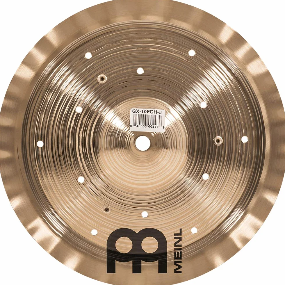 Meinl Cymbals GX-10FCH-J Generation X Thomas Lang Signature - Piatto Jingle Filter China, 10" (25,4 cm), Finitura standard