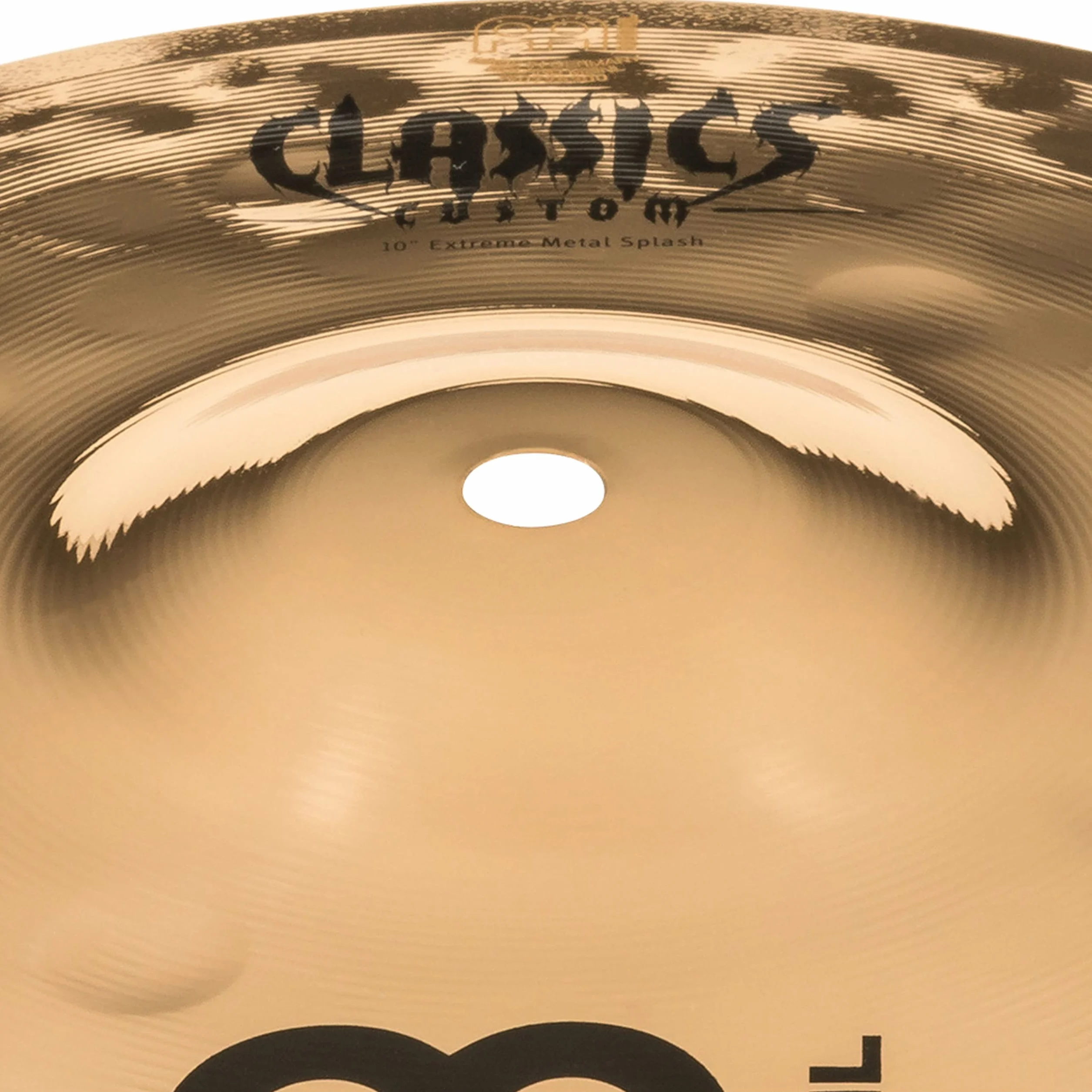Meinl Cymbals Classics Custom Extreme Metal Piatto Splash 10 pollici (25,40cm) per Batteria - Bronzo B12, Finitura Brillante, Prodotto in Germania (CC10EMS-B)