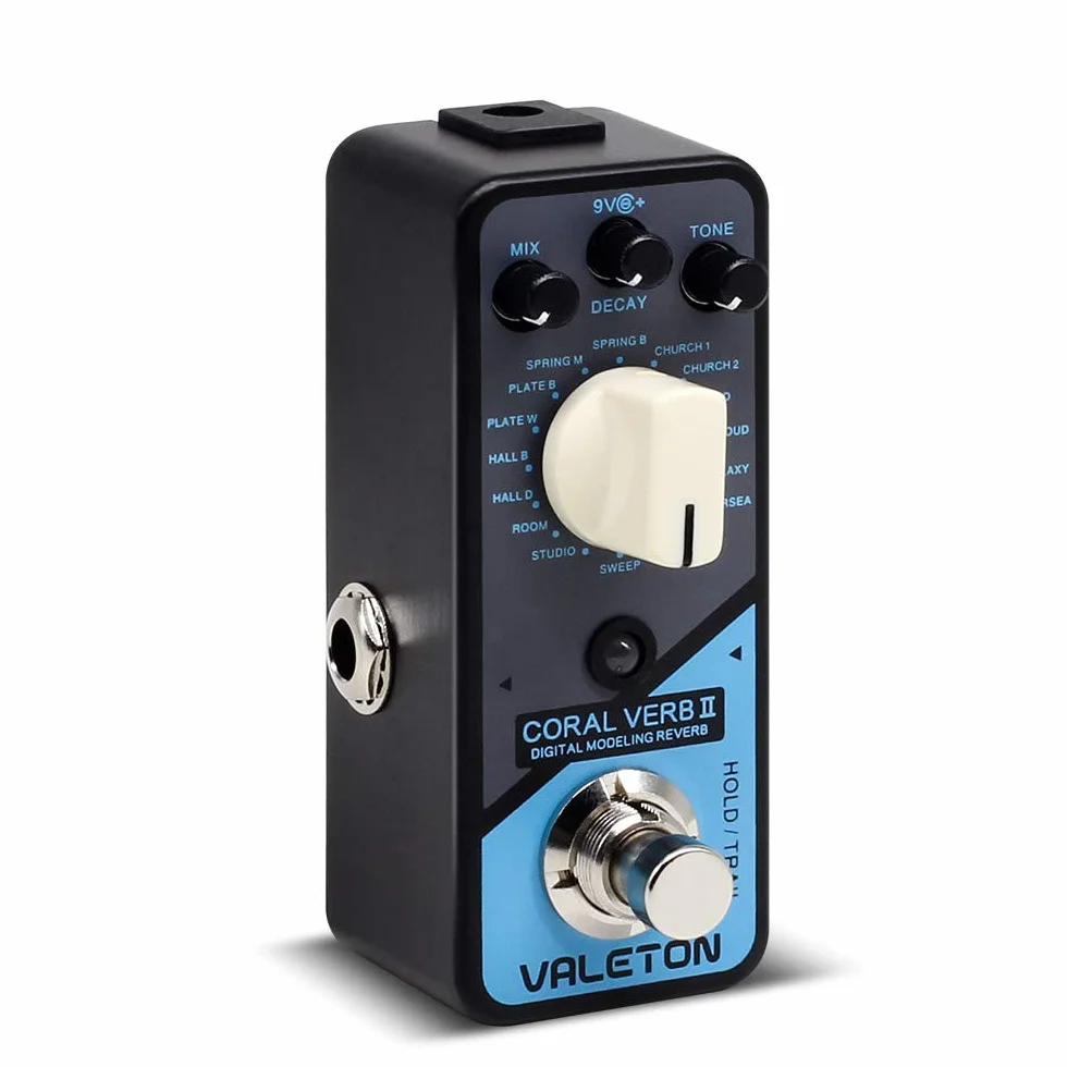 Valeton Pedale effetti per chitarra Coral Verb II Digital Reverb