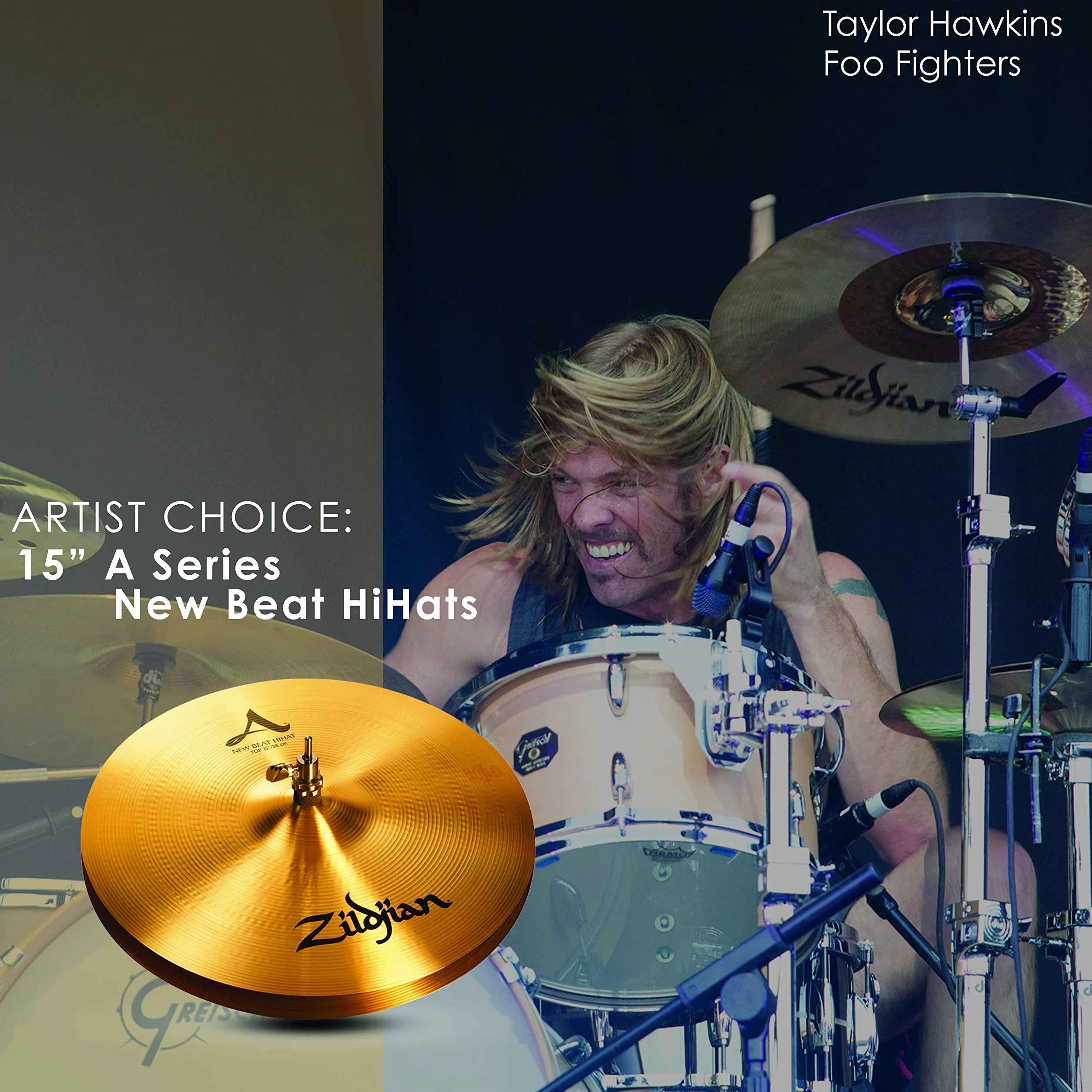 Zildjian A' Zildjian NewBeat HiHat 15", Traditional Finish - HiHat