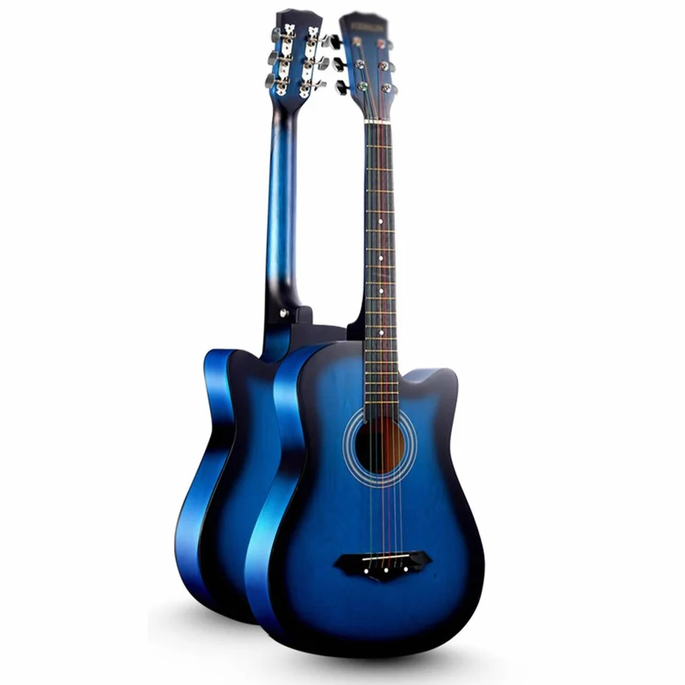 Kit chitarra acustica con custodia e accessori per principianti