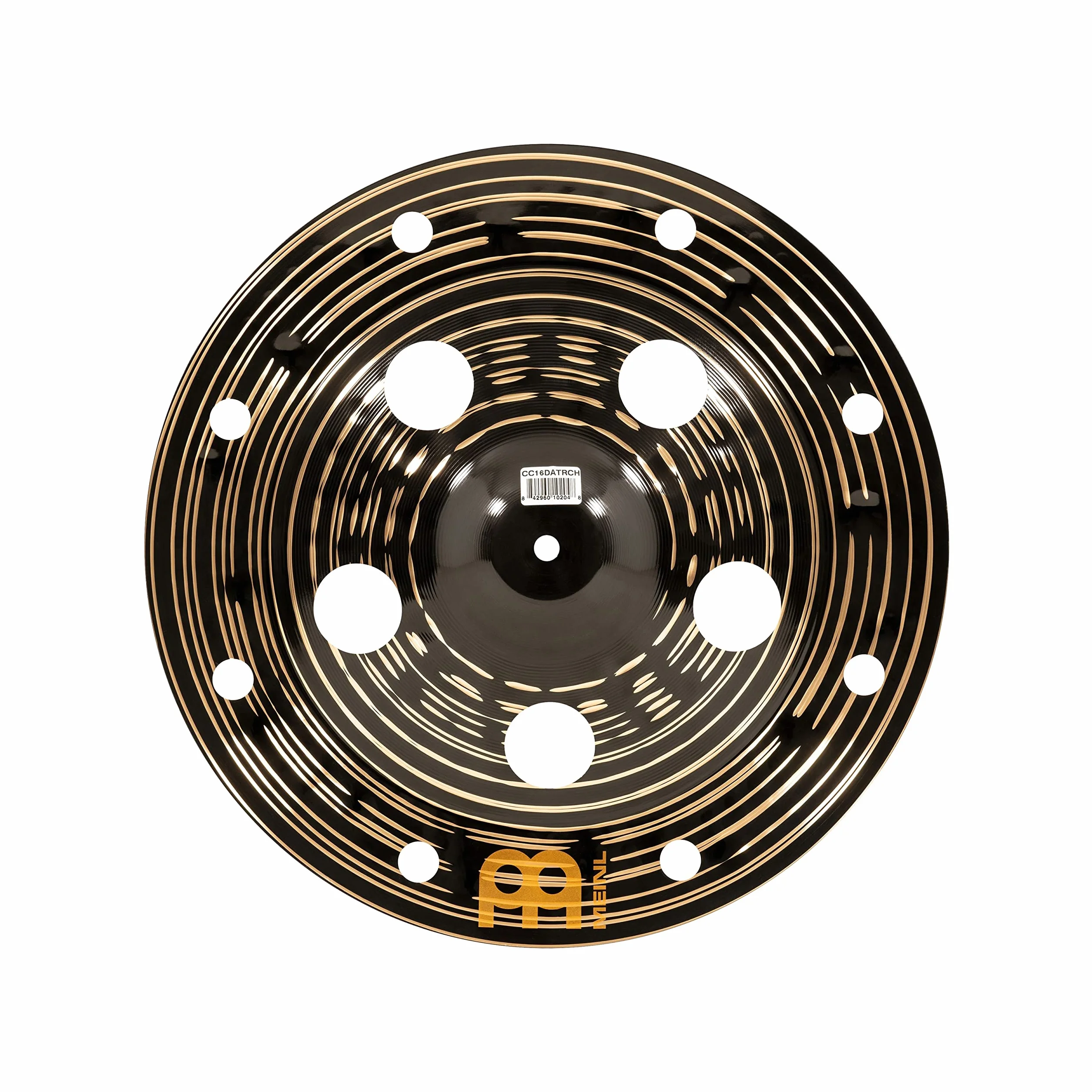 Meinl Cymbals Classics Custom Dark Piatto Trash China 16 pollici (40,64cm) per Batteria - Bronzo B12, Finitura Scura, Prodotto in Germania (CC16DATRCH)