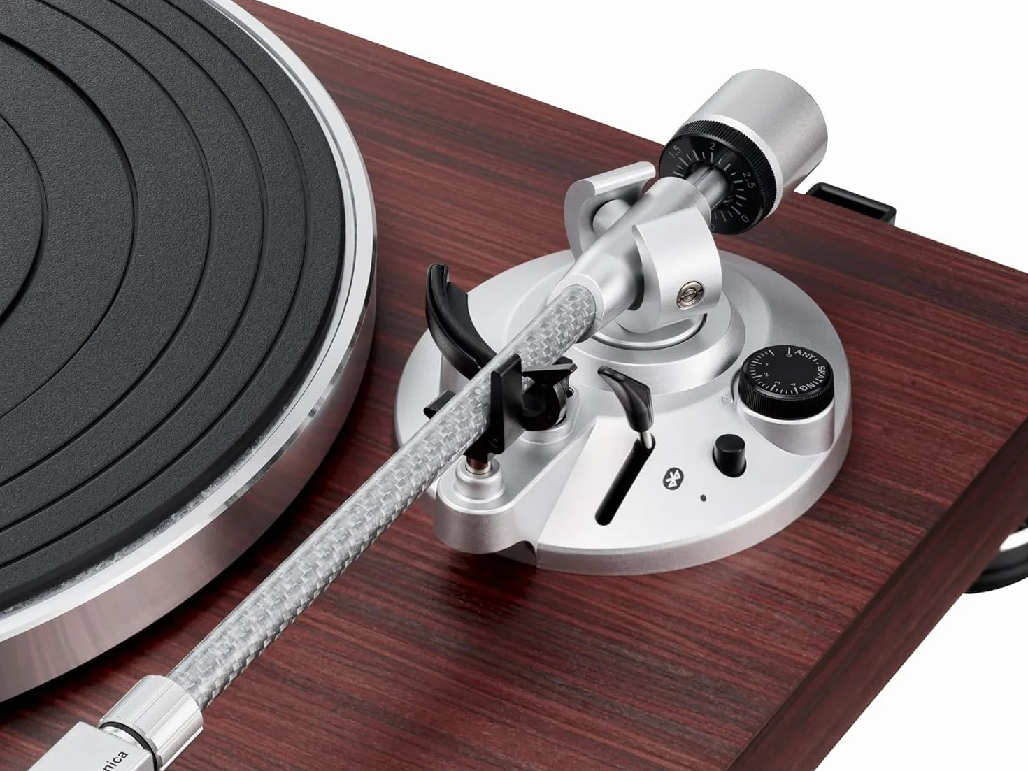 Audio-Technica LPW50BTRW Giradischi Wireless con Trazione a Cinghia Palissandro
